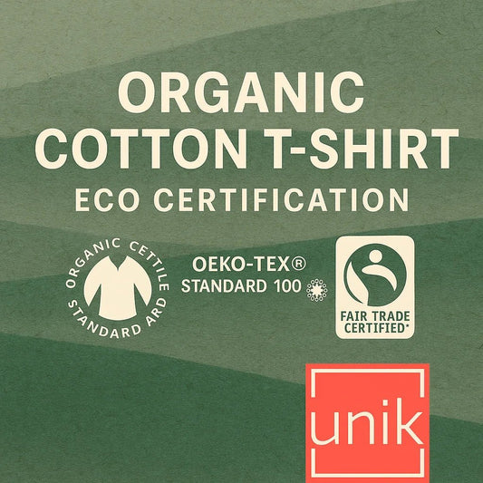 Eco certification of our Organic Cotton T-Shirt – Eco-Friendly & Made to Order - unik.fashion