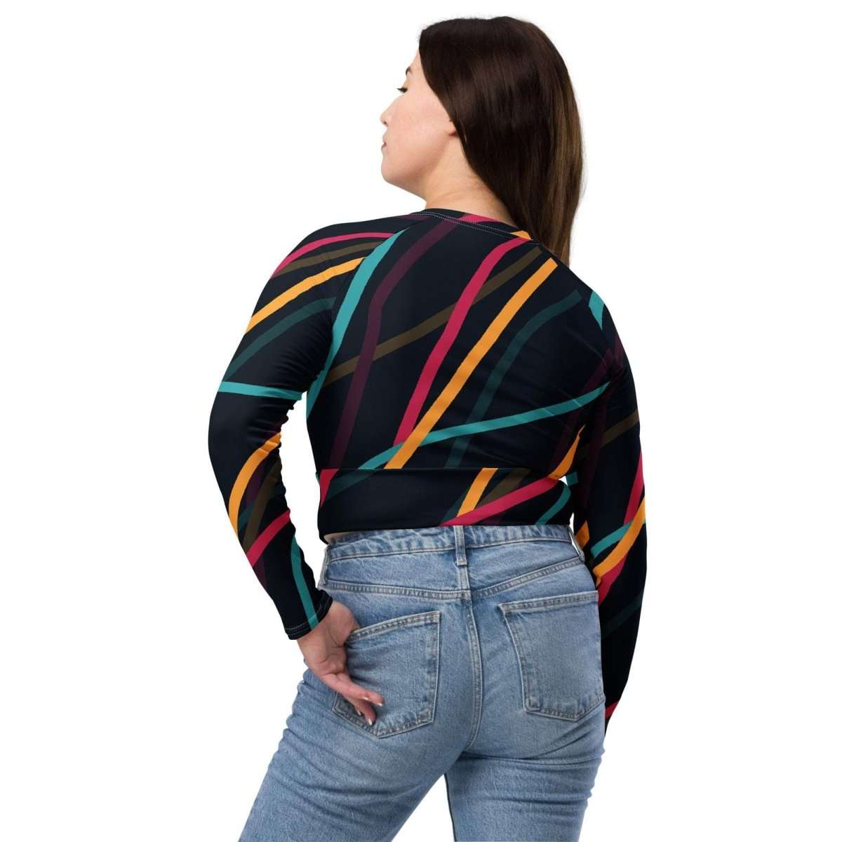 Neon Currents crop top - unik.fashion