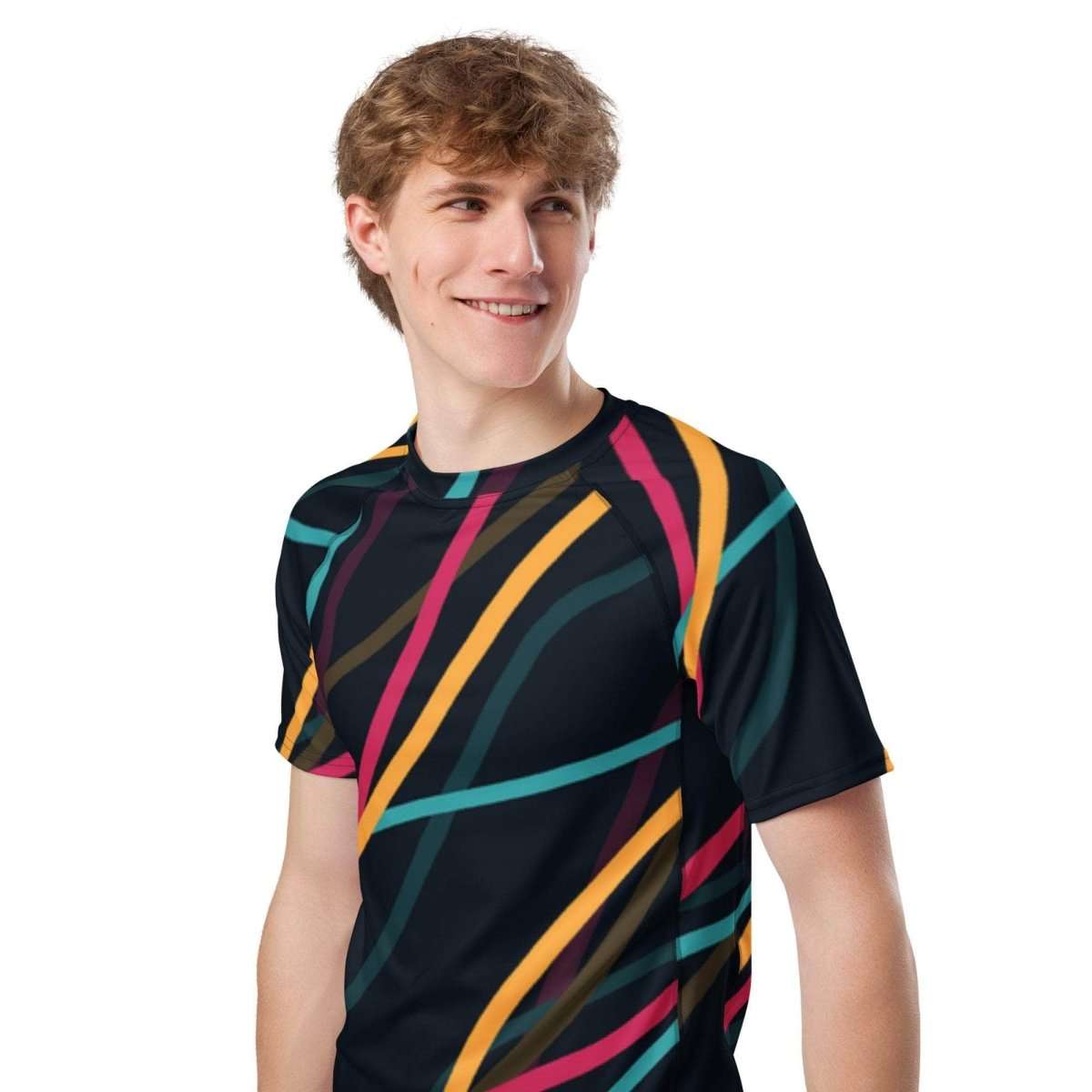Neon Currents rash guard - unik.fashion