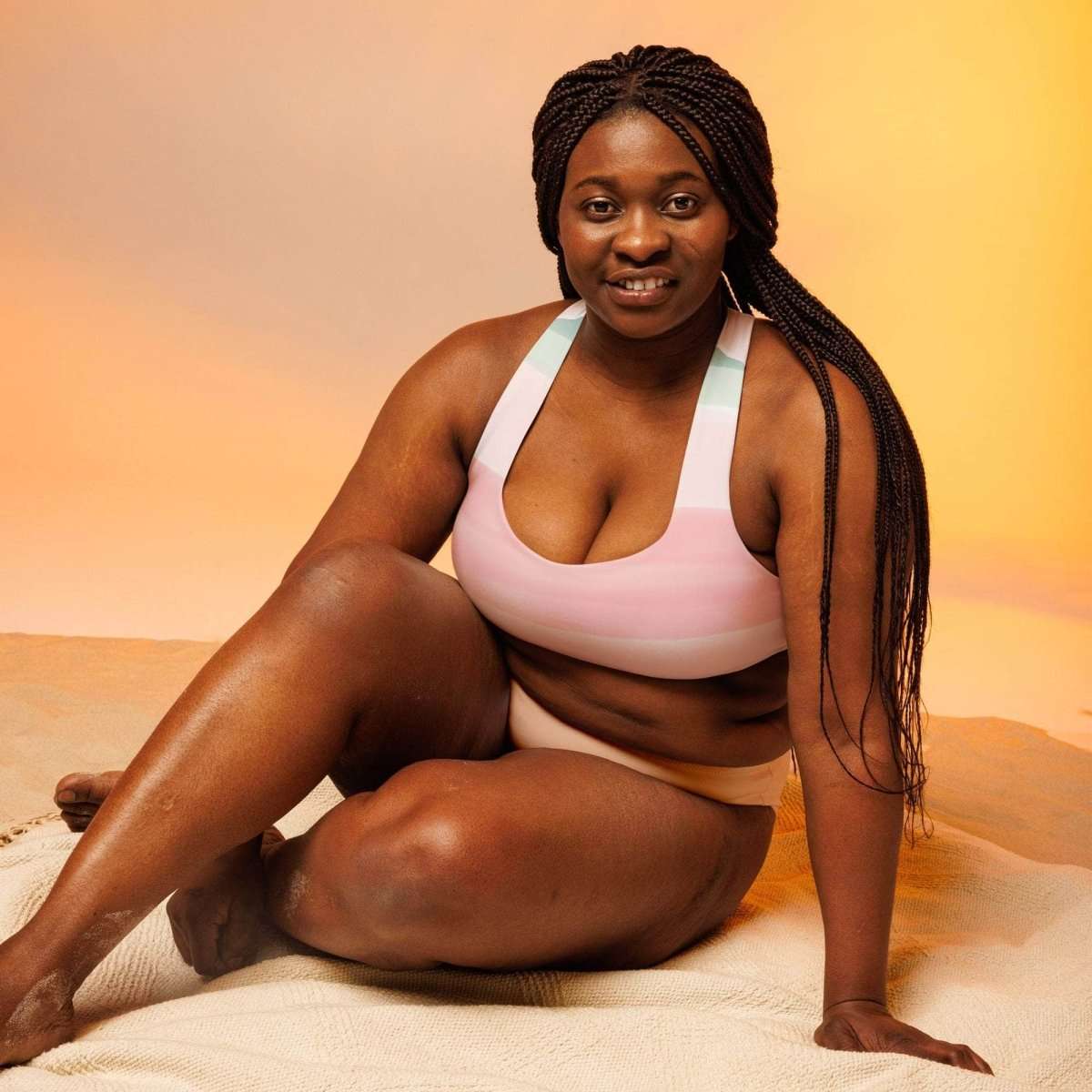 Sunset Foam Sports Bra - unik.fashion