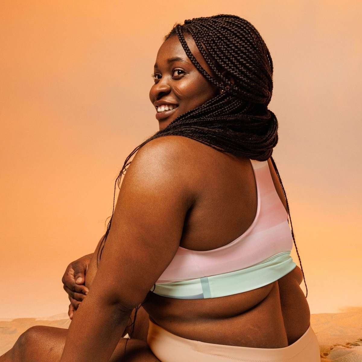 Sunset Foam Sports Bra - unik.fashion
