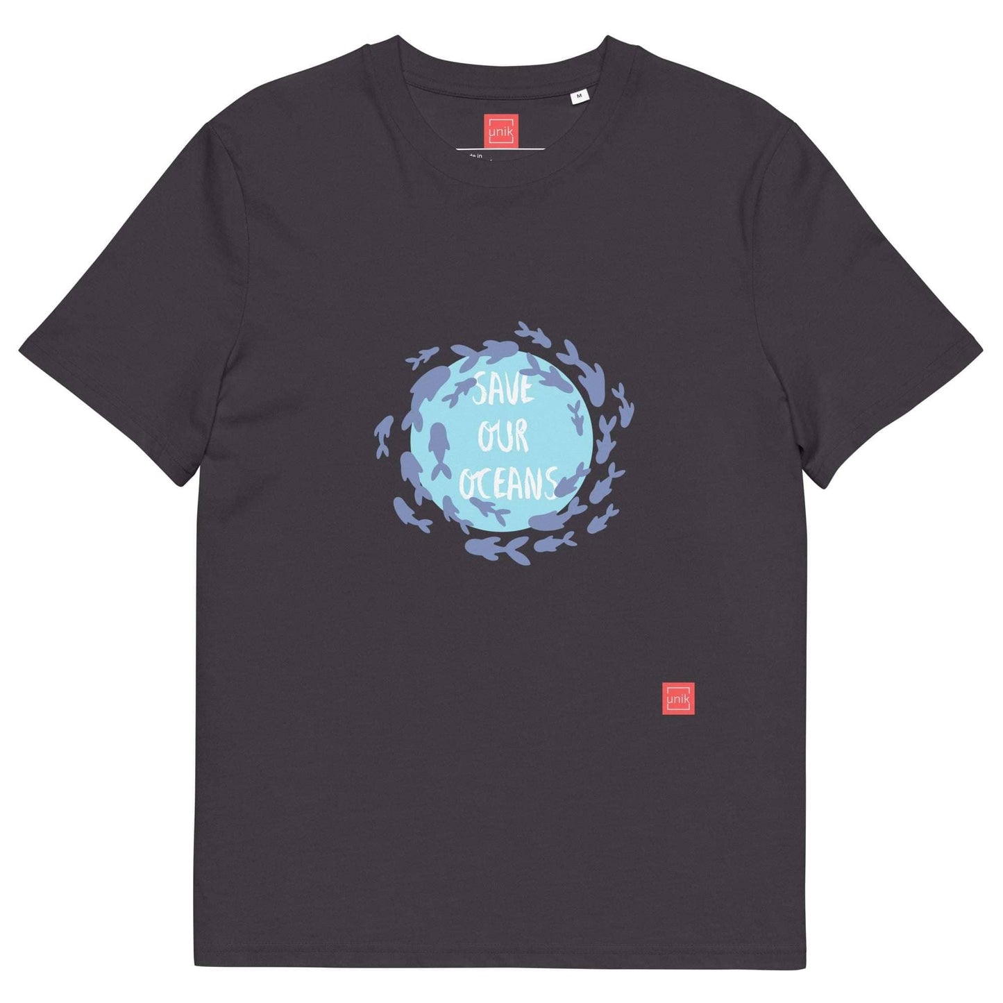 unik.fashion Anthracite / S Fish t-shirt