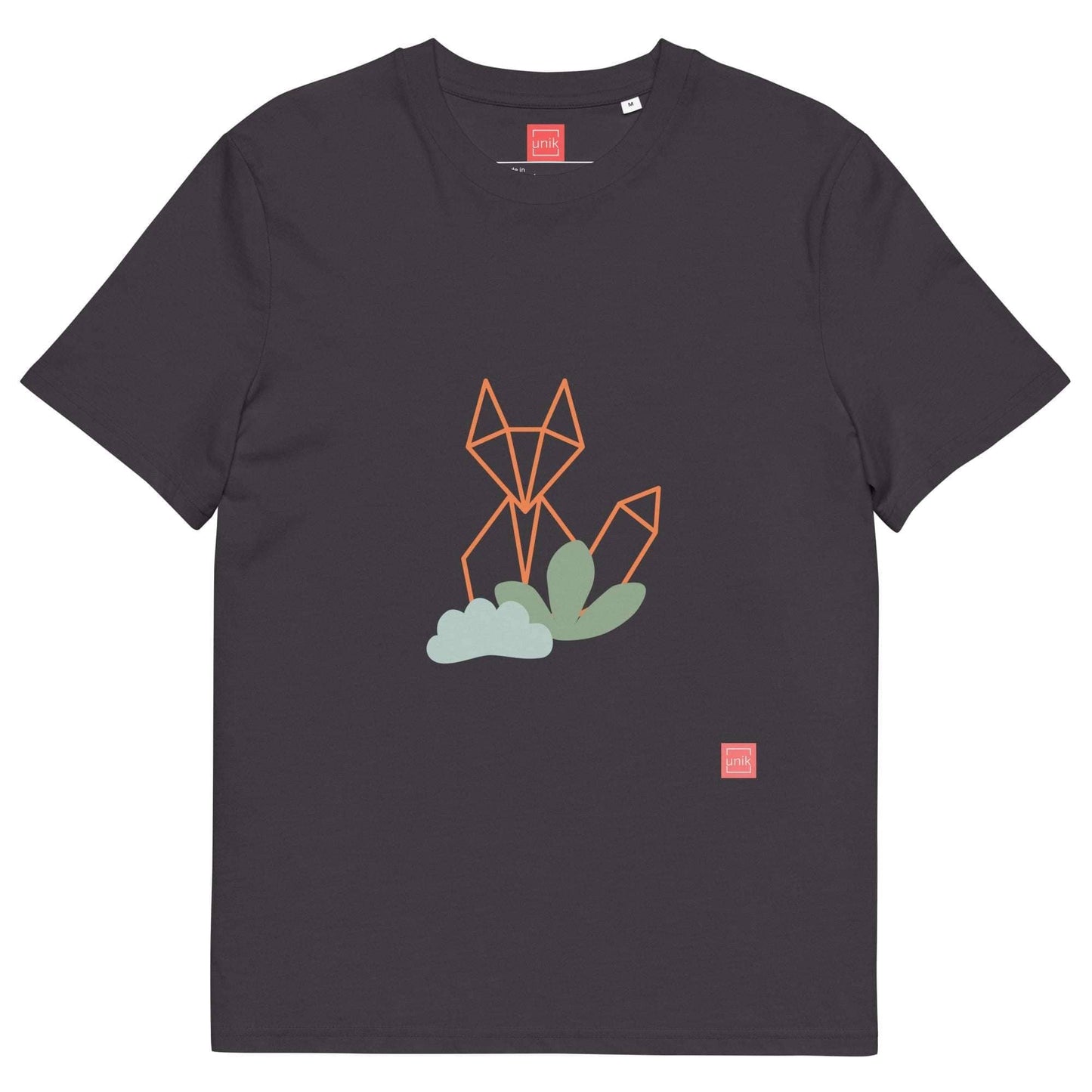 unik.fashion Anthracite / S Fox t-shirt