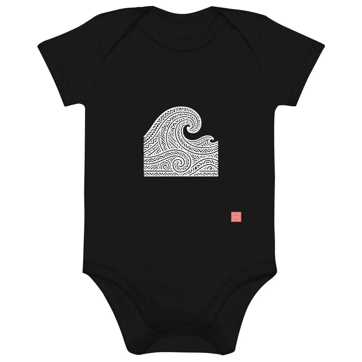 Waves baby bodysuit - unik.fashion