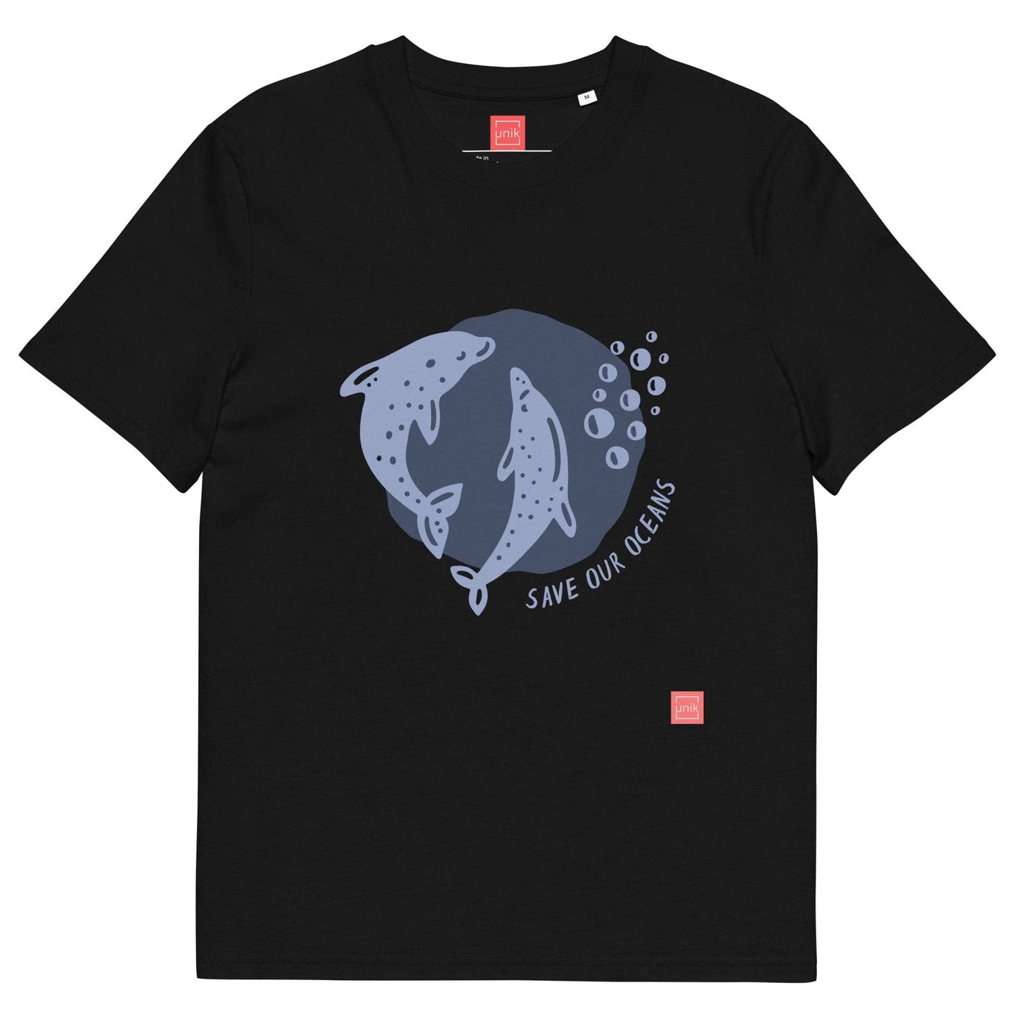 unik.fashion Black / S Dolphin t-shirt
