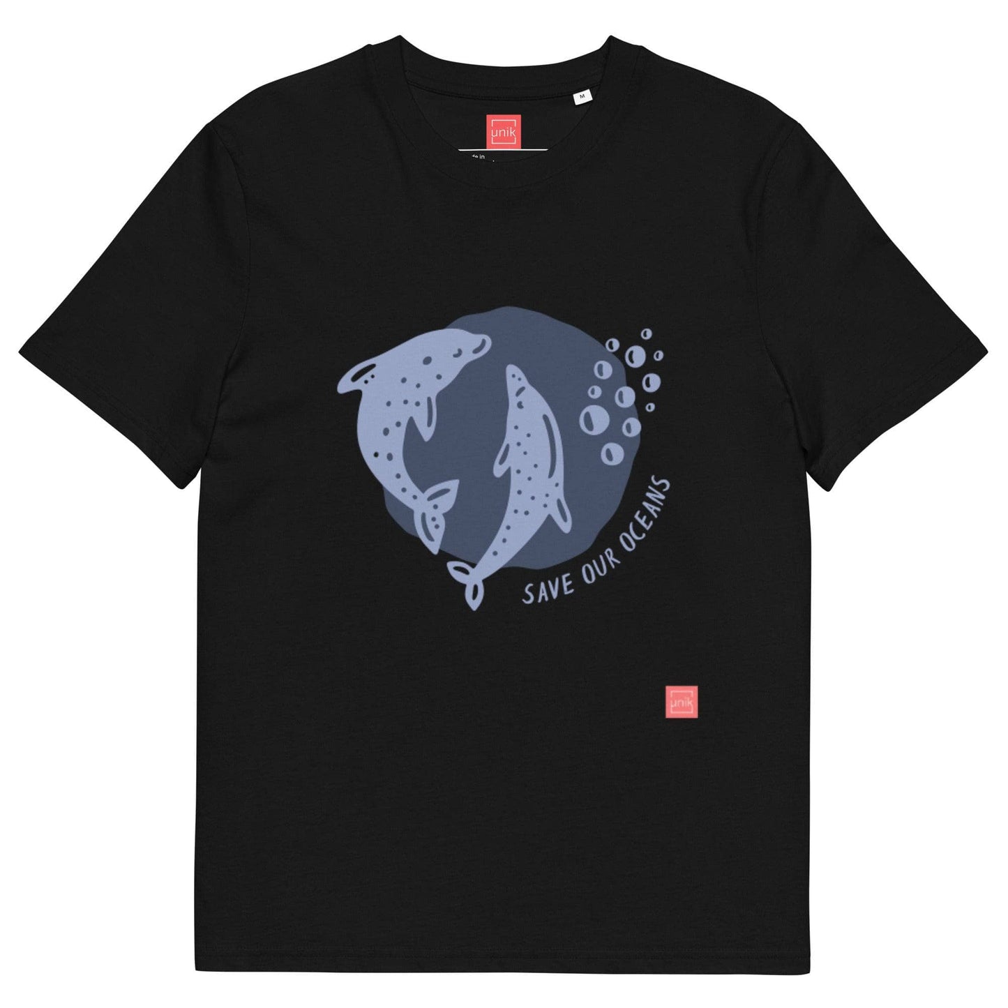 unik.fashion Black / S Dolphin t-shirt