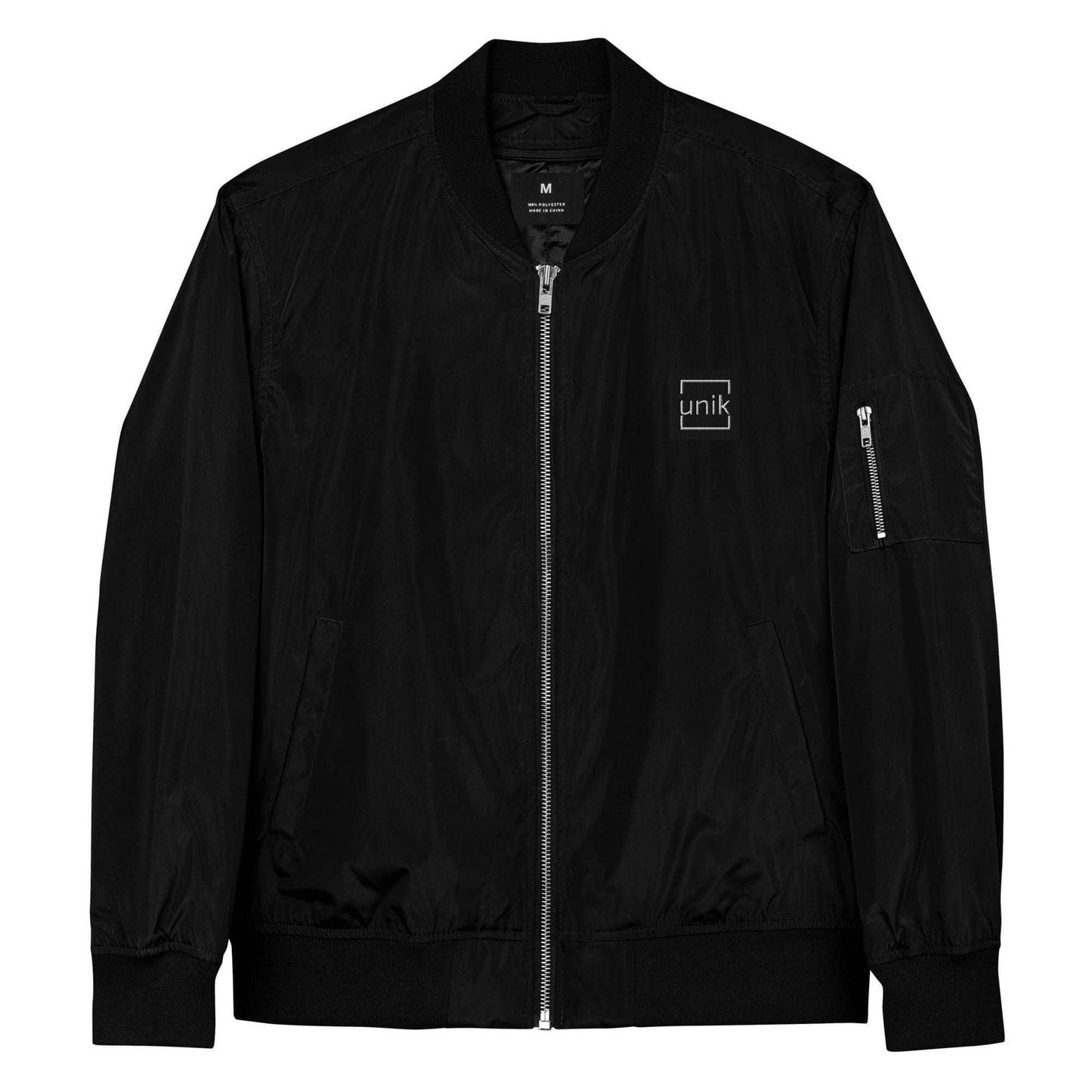 unik.fashion Black / XS Clean bomber jacket