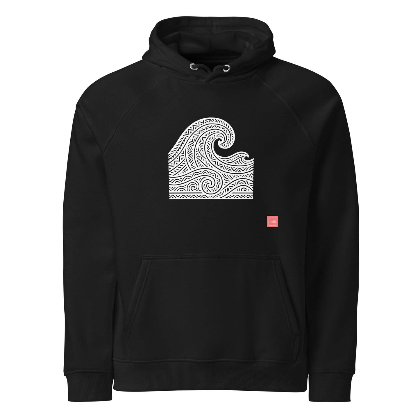 unik.fashion Black / XS Waves hoodie
