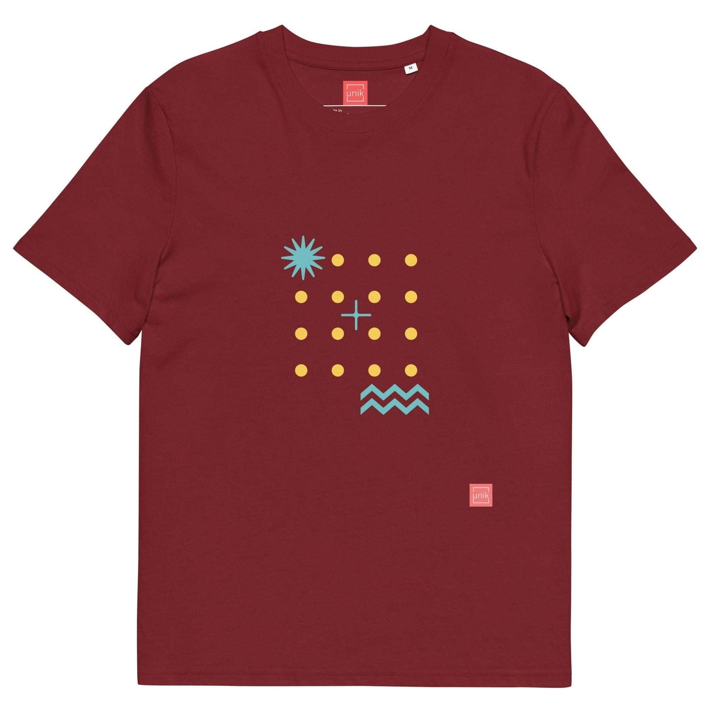 unik.fashion Burgundy / S Dots t-shirt
