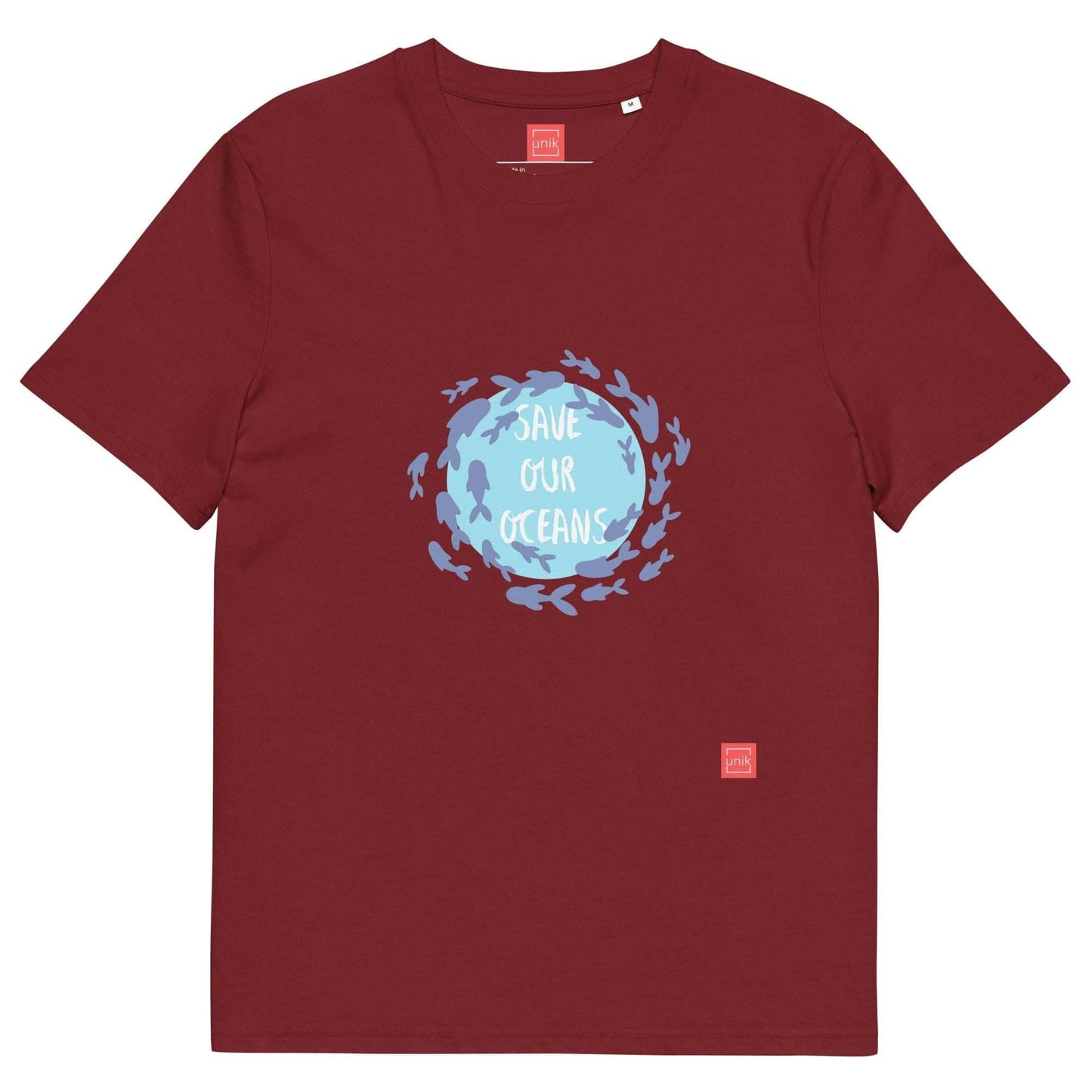 unik.fashion Burgundy / S Fish t-shirt