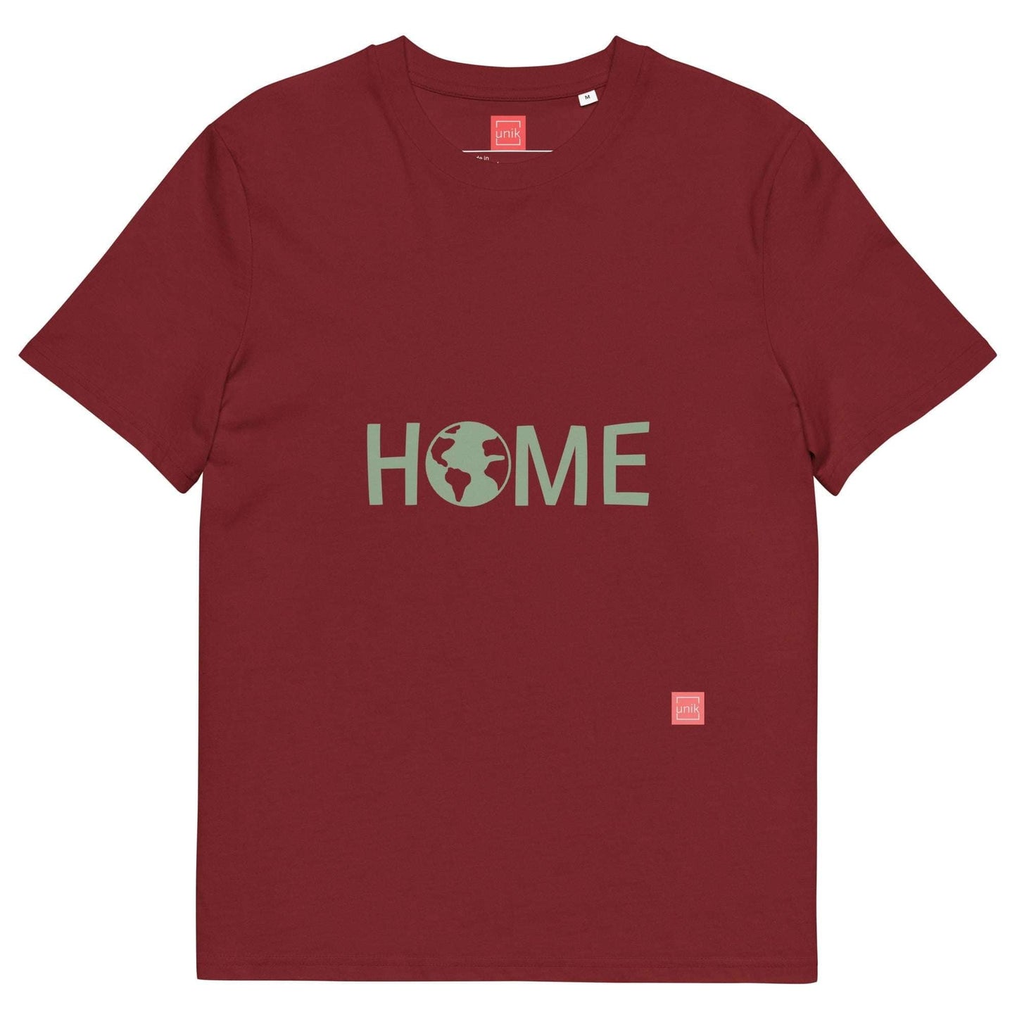 unik.fashion Burgundy / S Home t-shirt