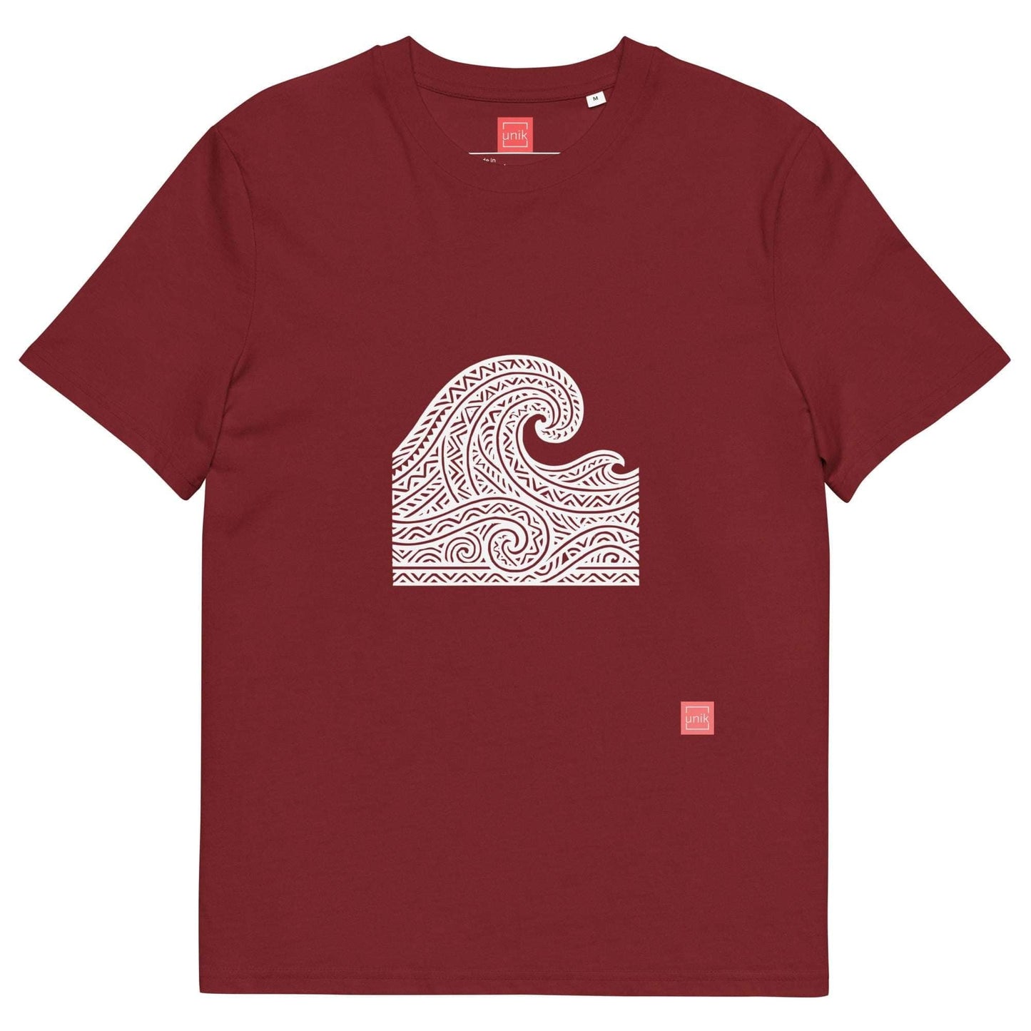unik.fashion Burgundy / S Waves t-shirt