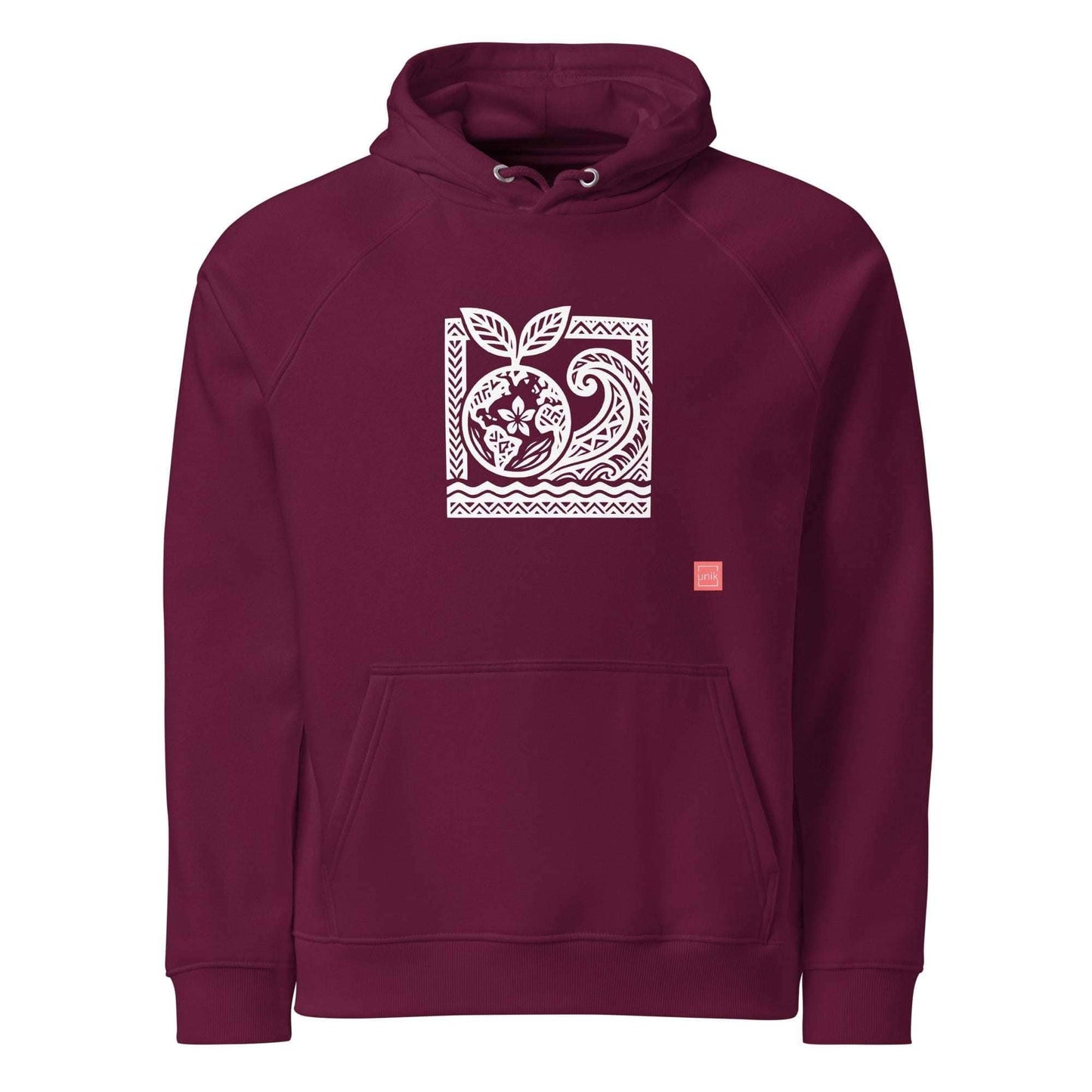 unik.fashion Burgundy / XS Earth hoodie