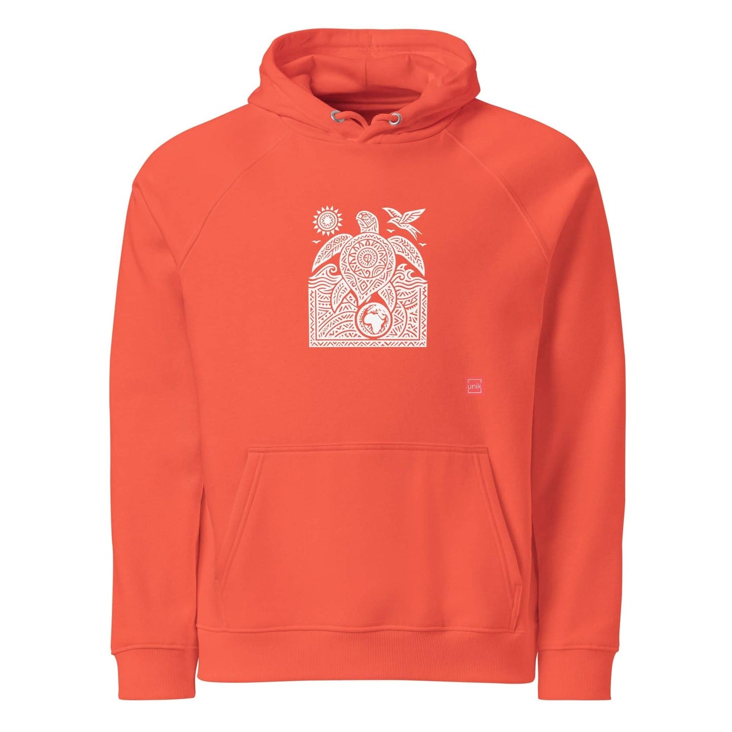 unik.fashion Burnt Orange / XS Turtle hoodie