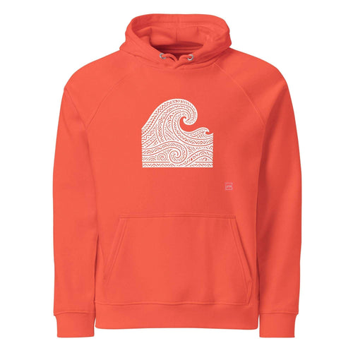 unik.fashion Burnt Orange / XS Waves hoodie
