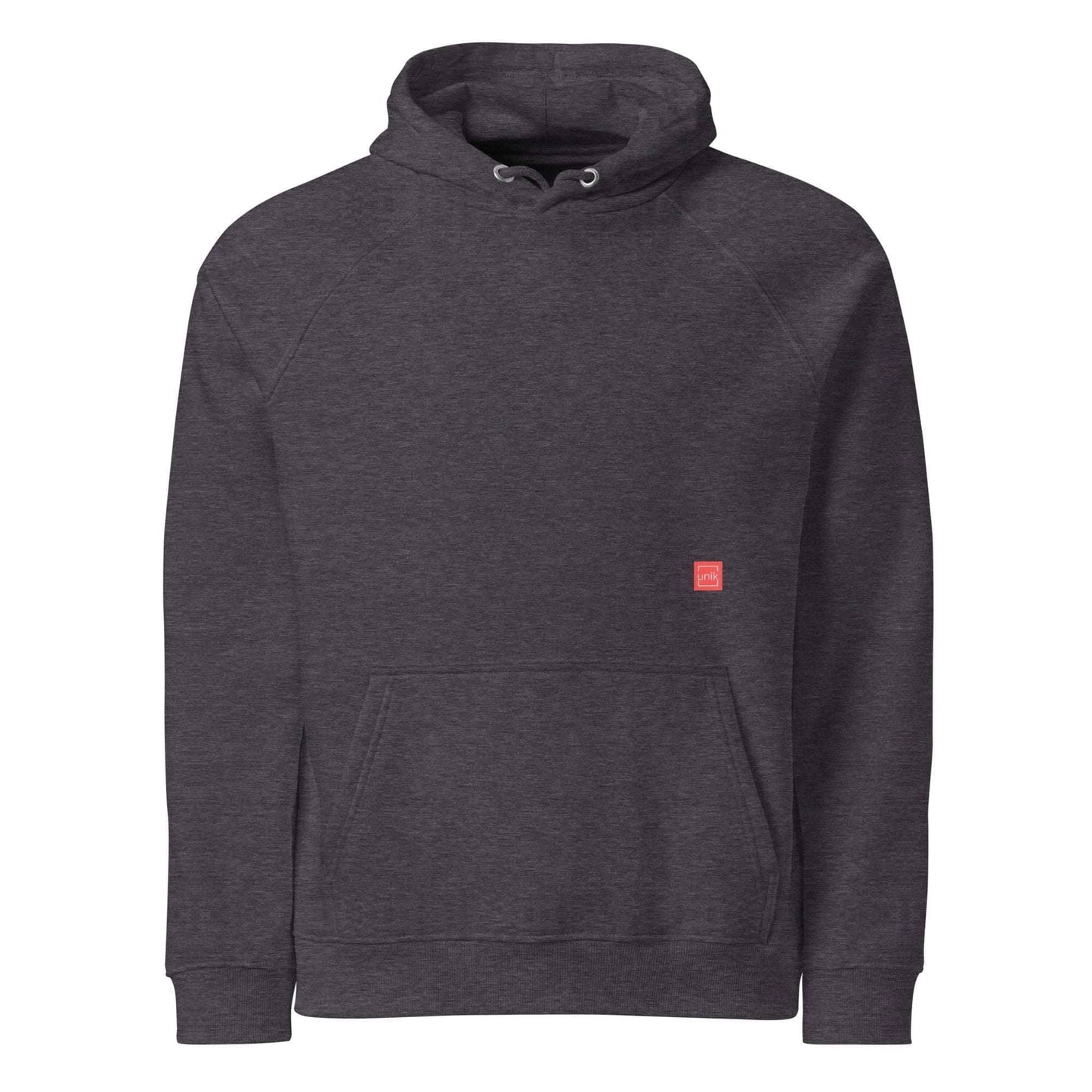 unik.fashion Charcoal Melange / XS Clean hoodie