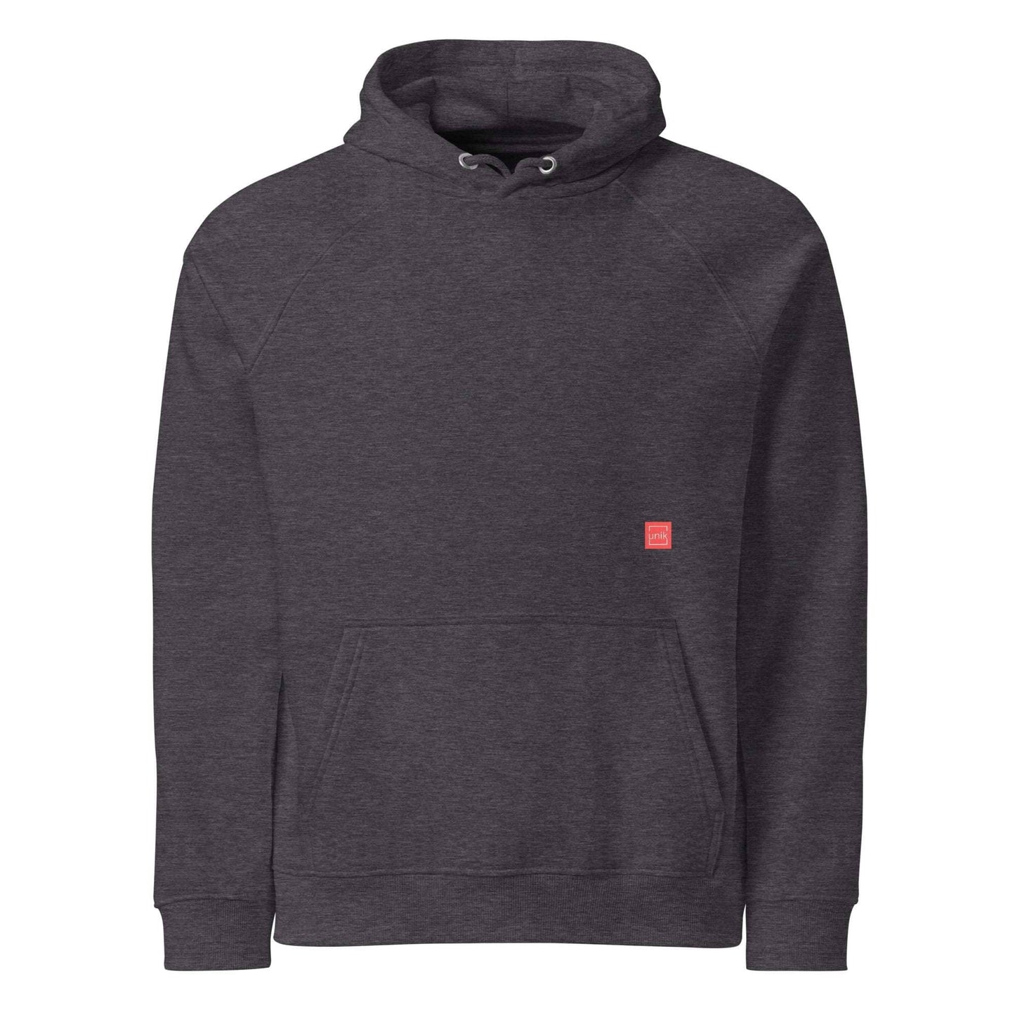 unik.fashion Charcoal Melange / XS Clean hoodie