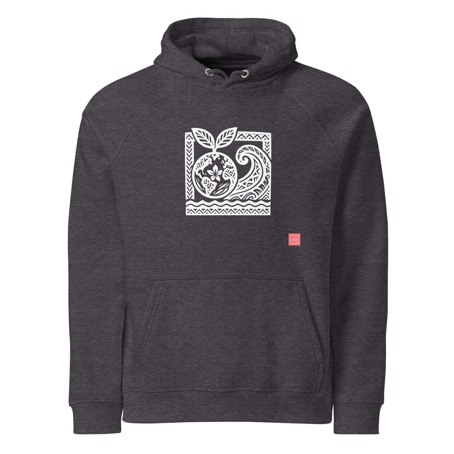 unik.fashion Charcoal Melange / XS Earth hoodie