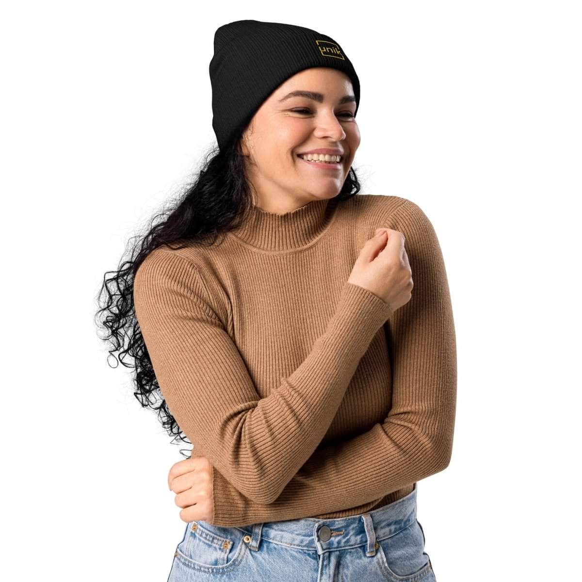 unik.fashion Clean ribbed beanie