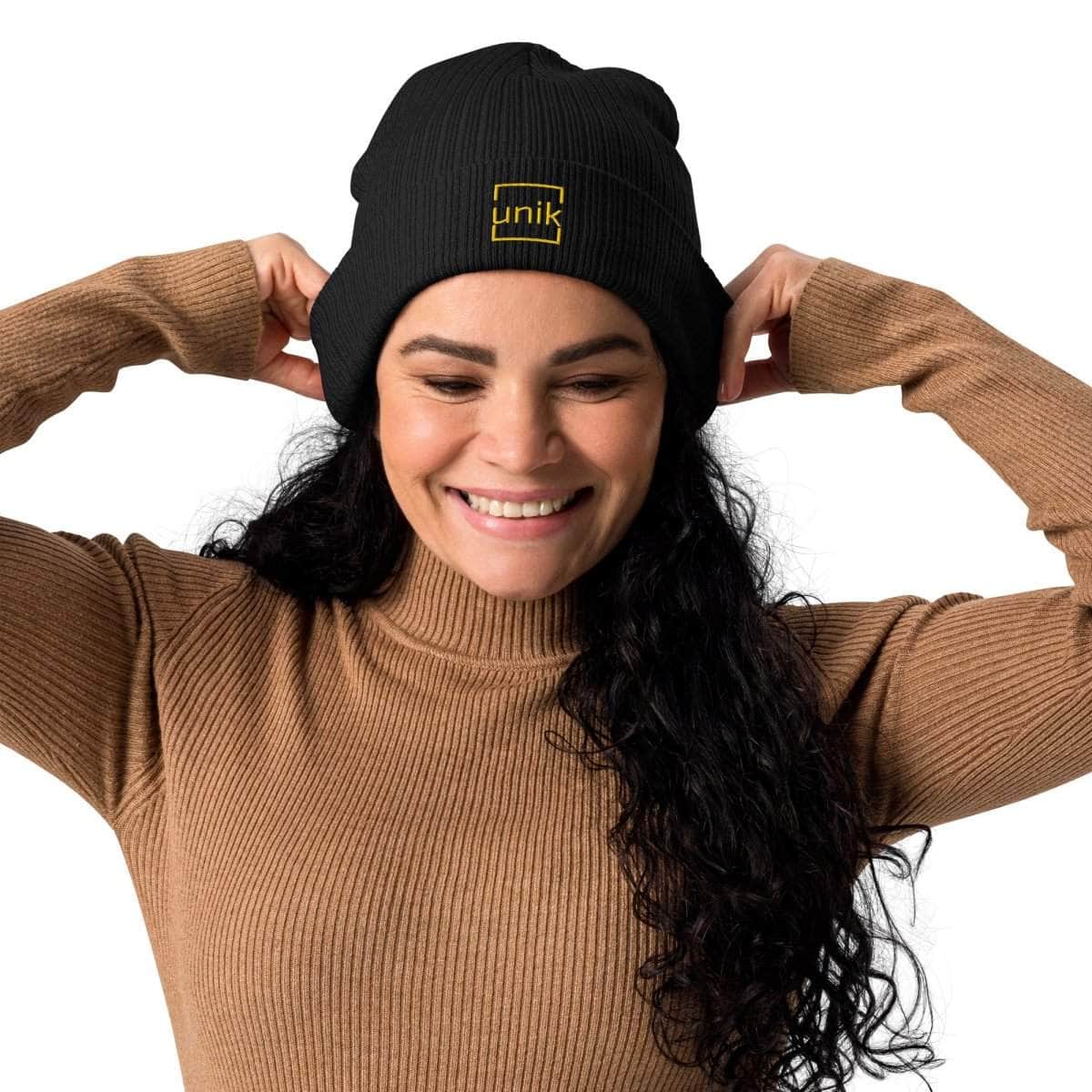 unik.fashion Clean ribbed beanie