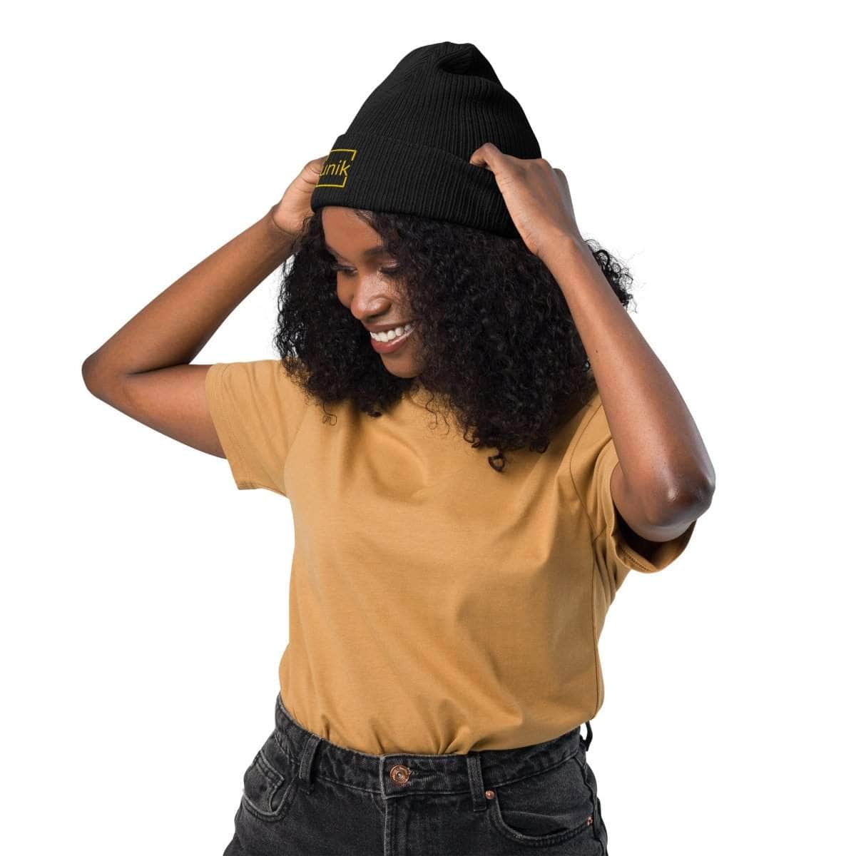 unik.fashion Clean ribbed beanie