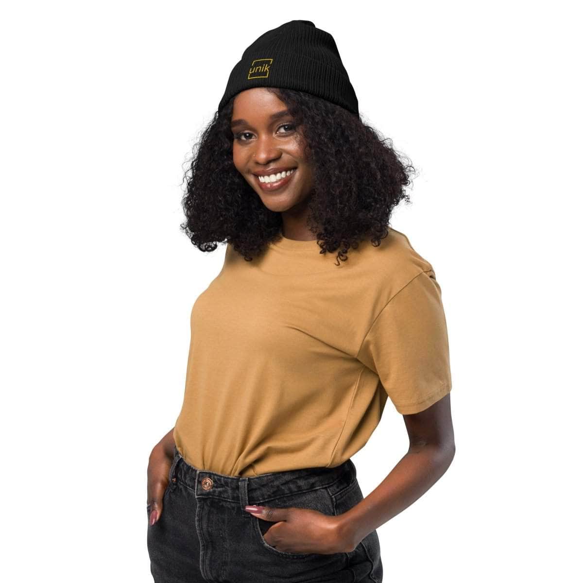unik.fashion Clean ribbed beanie