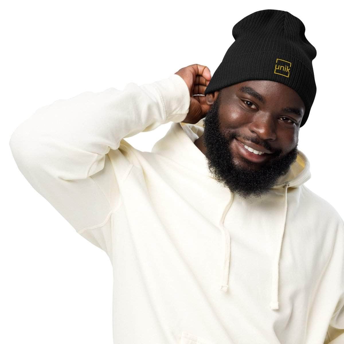 unik.fashion Clean ribbed beanie