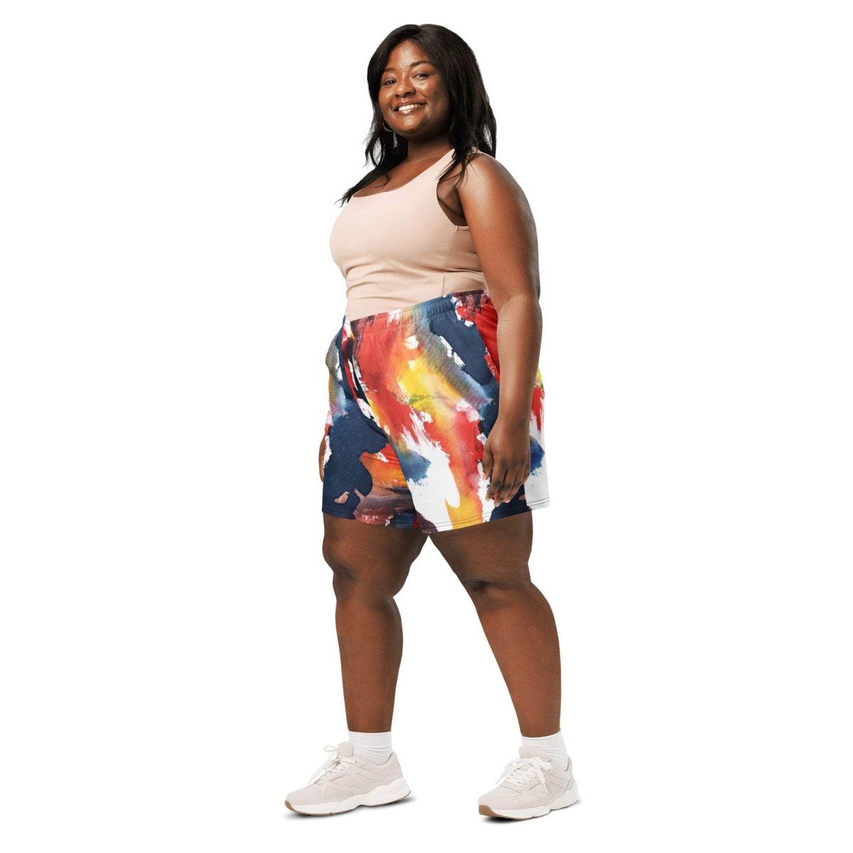 Color Splah Long Shorts - unik.fashion
