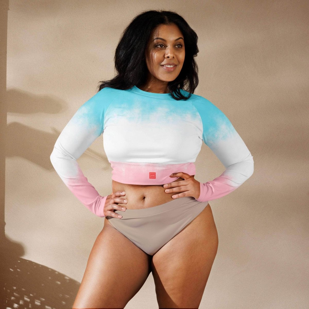 unik.fashion Cotton Cloud crop top