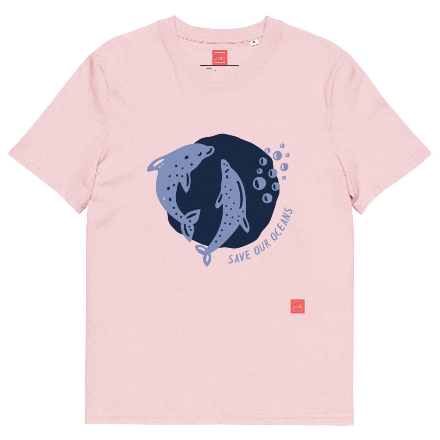 unik.fashion Cotton Pink / S Dolphin t-shirt