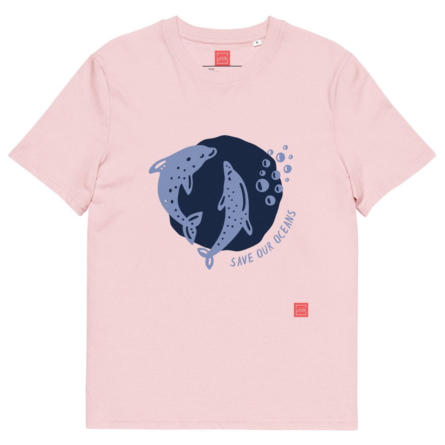 unik.fashion Cotton Pink / S Dolphin t-shirt