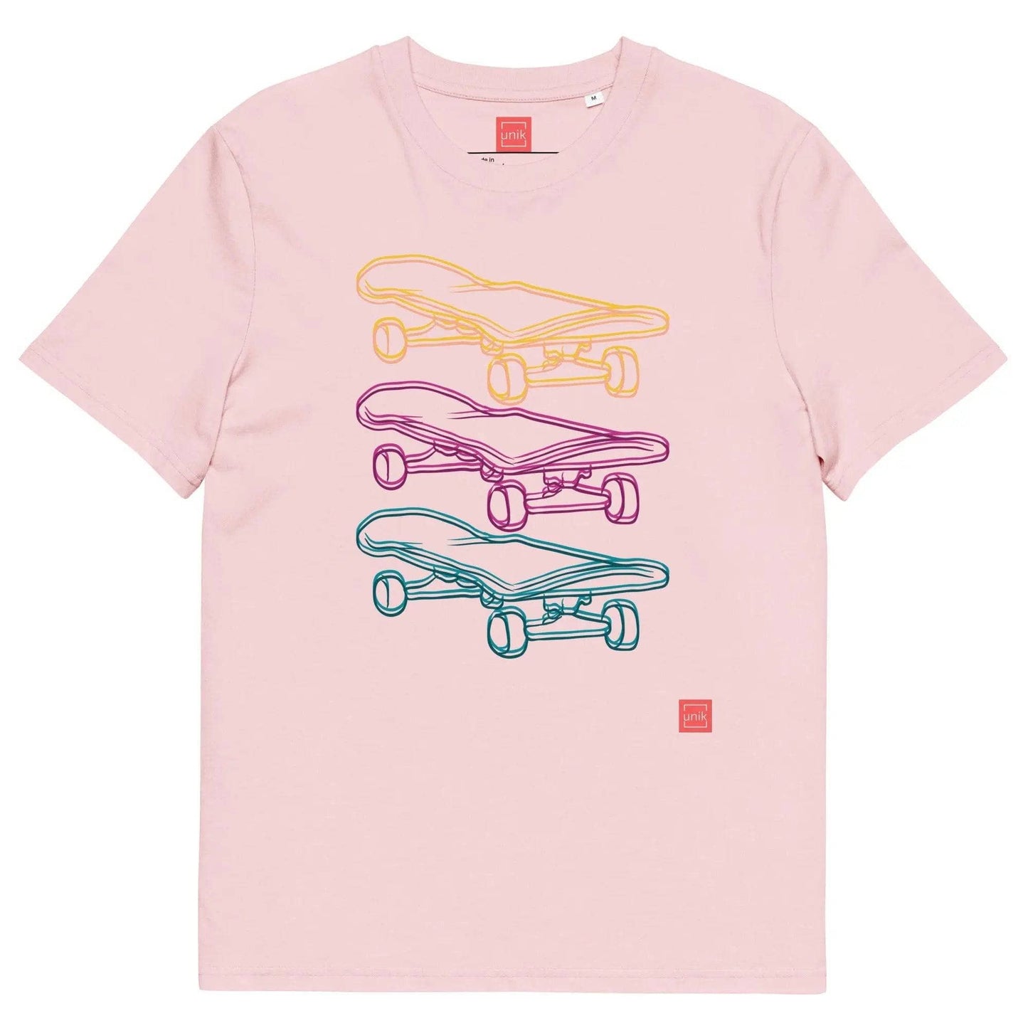 unik.fashion Cotton Pink / S Skate t-shirt