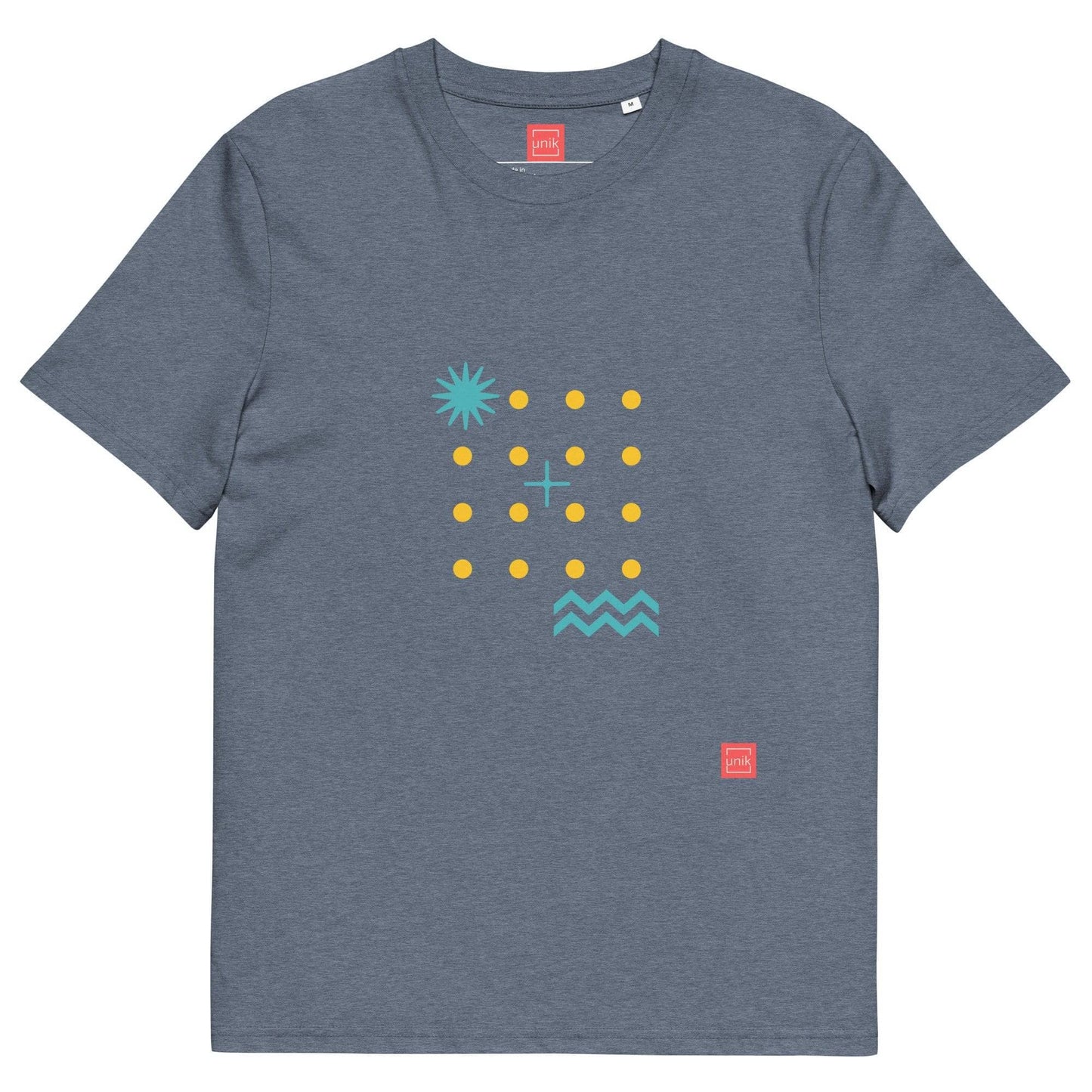 unik.fashion Dark Heather Blue / S Dots t-shirt