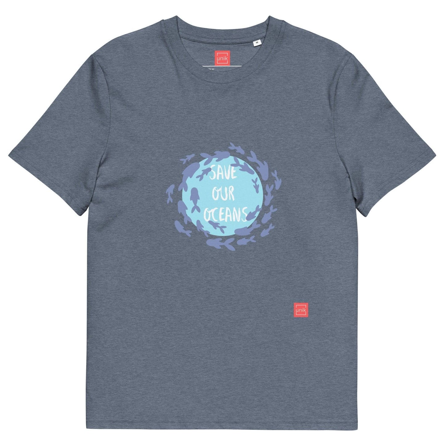 unik.fashion Dark Heather Blue / S Fish t-shirt