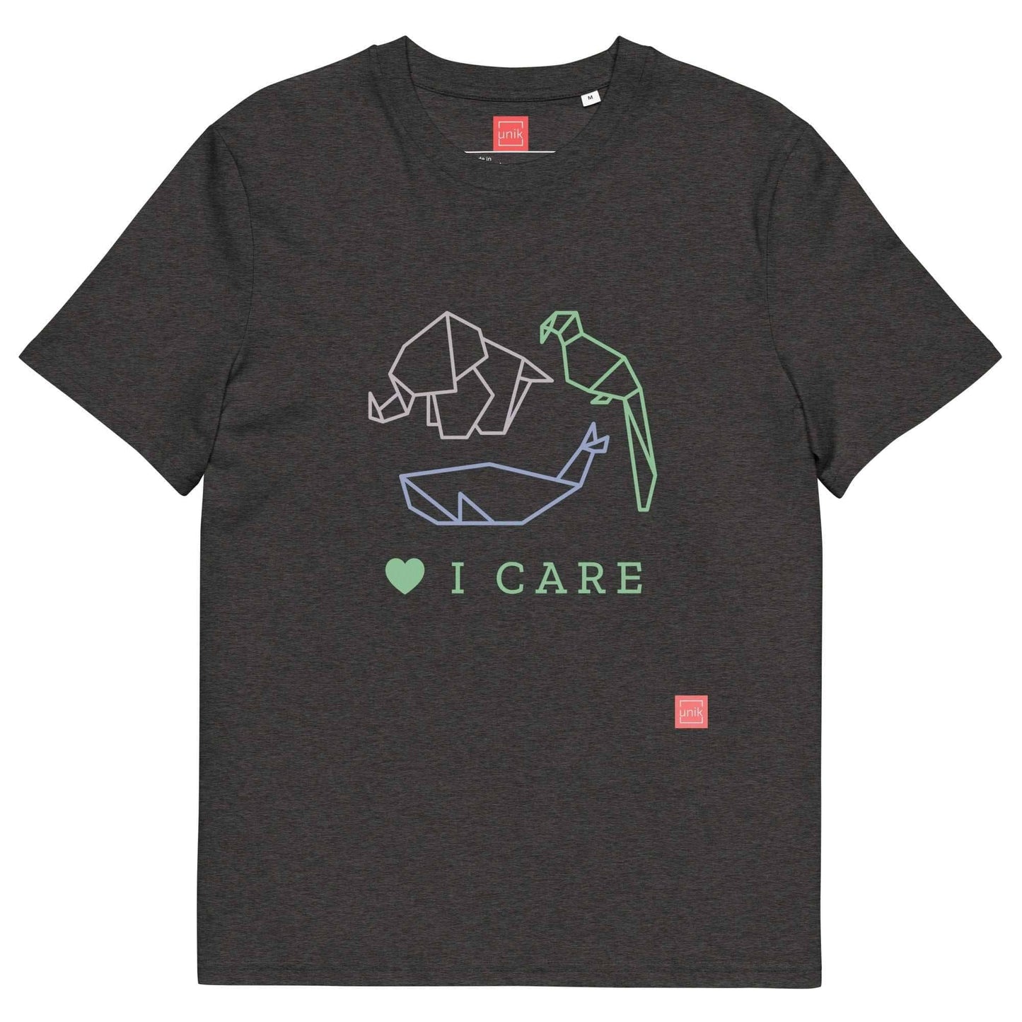 unik.fashion Dark Heather Grey / S Animals t-shirt