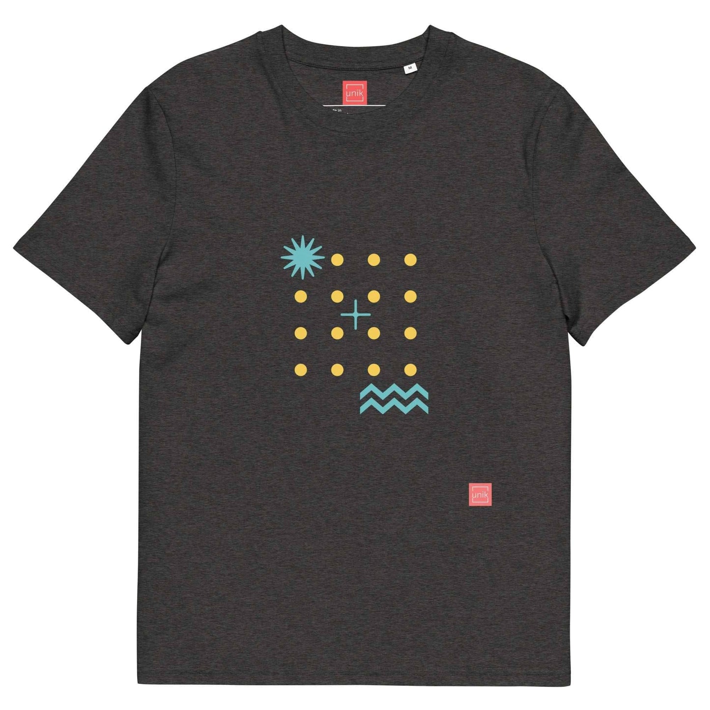 unik.fashion Dark Heather Grey / S Dots t-shirt