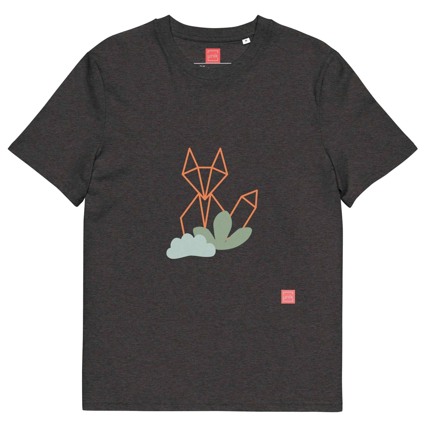 unik.fashion Dark Heather Grey / S Fox t-shirt