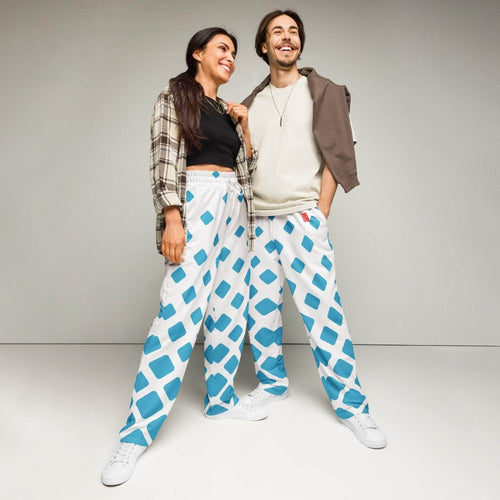 unik.fashion Diamond Drift Wide-leg joggers