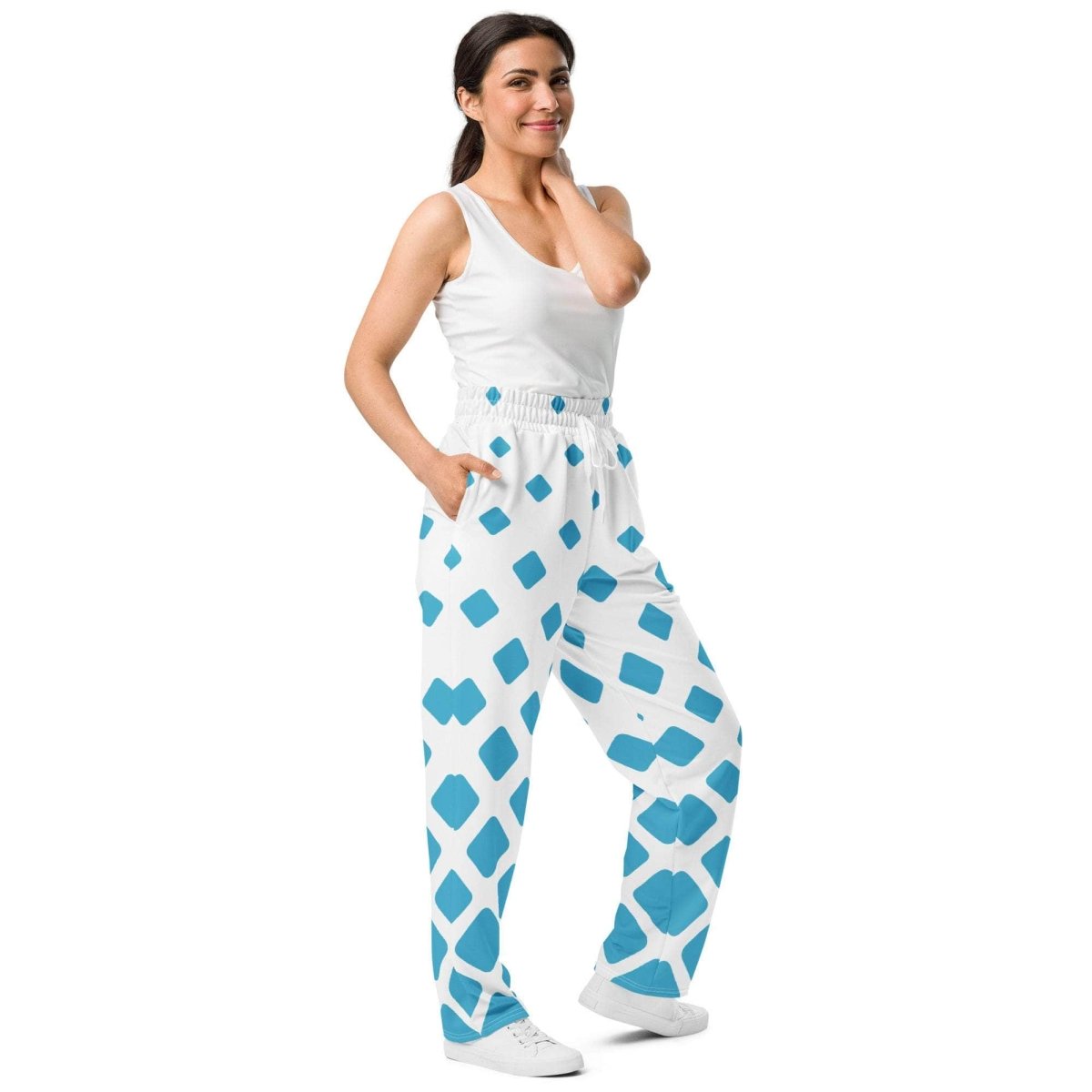 unik.fashion Diamond Drift Wide-leg joggers