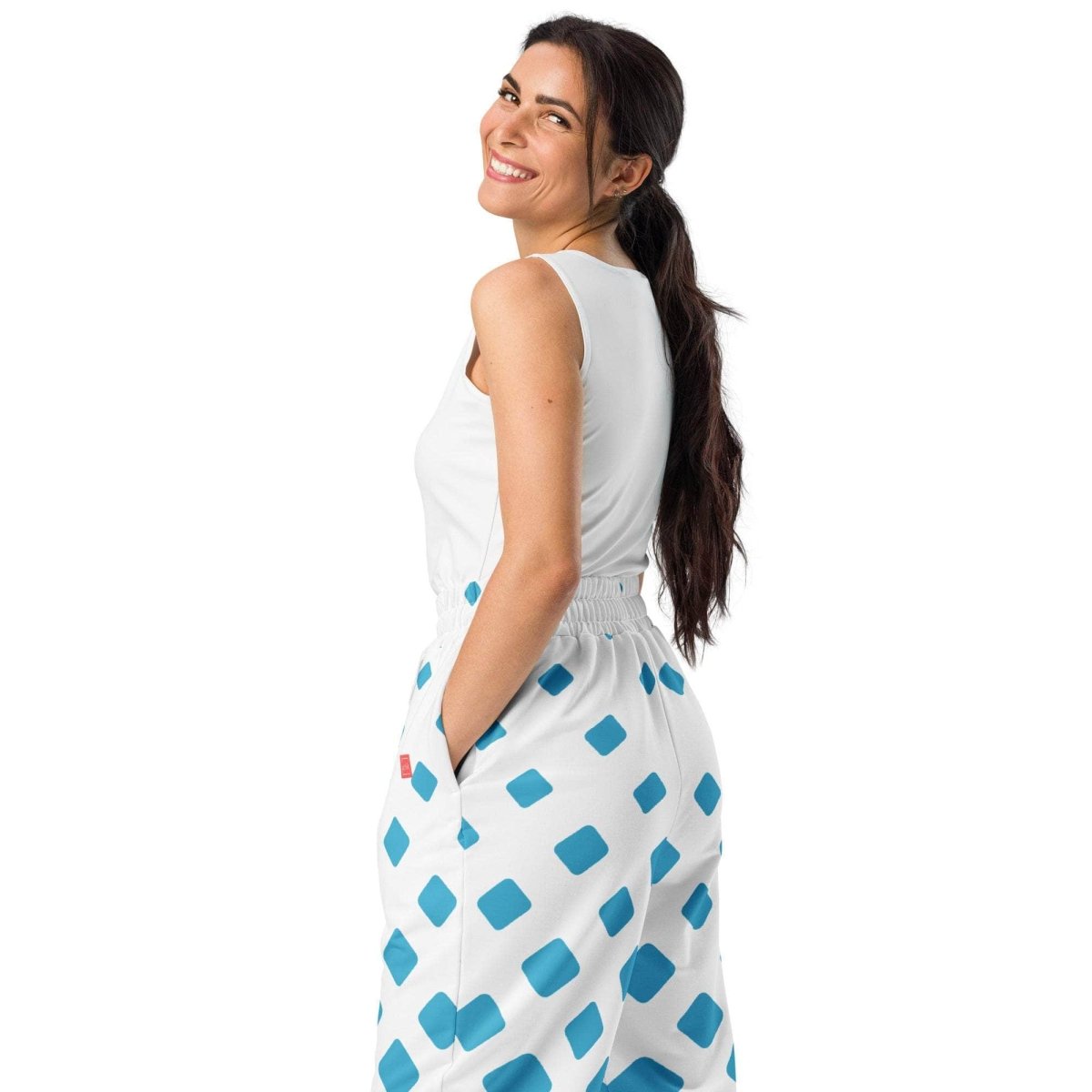 unik.fashion Diamond Drift Wide-leg joggers