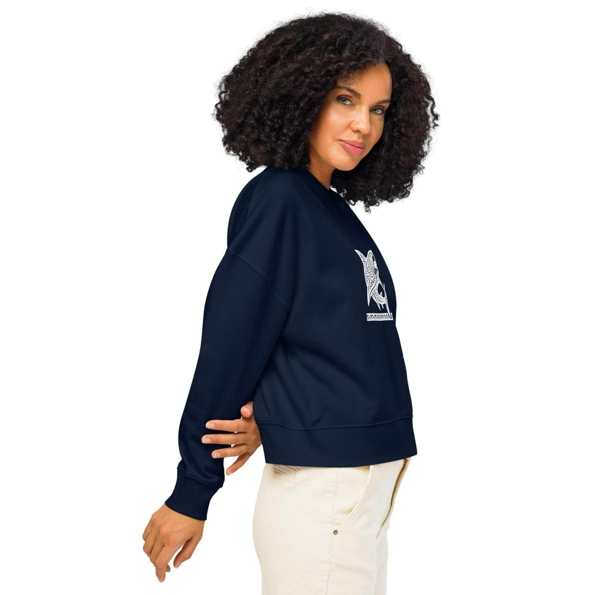 unik.fashion French Navy / S Shark sweatshirt