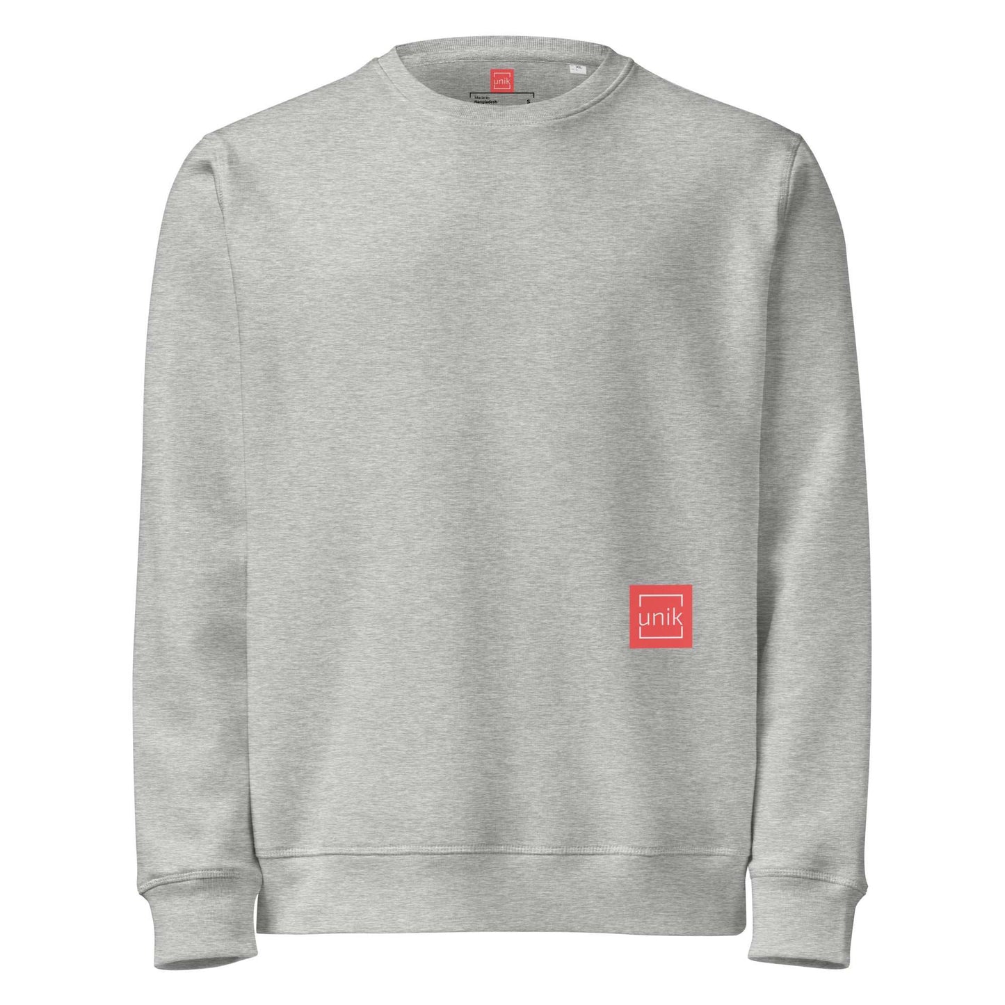 unik.fashion Heather Grey / S Clean sweatshirt