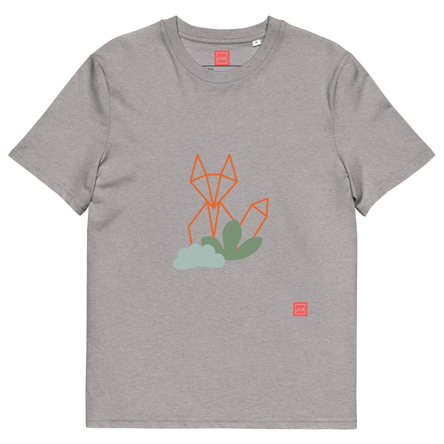 unik.fashion Heather Grey / S Fox t-shirt