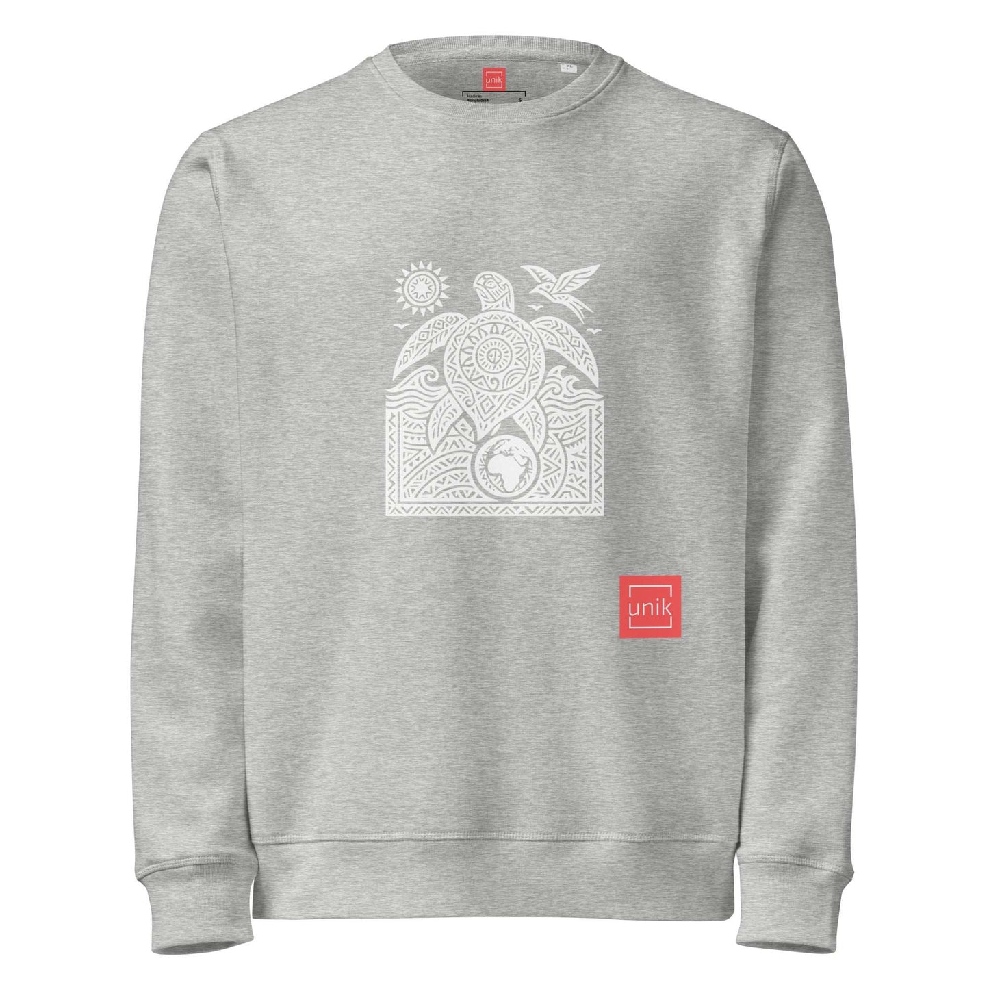 unik.fashion Heather Grey / S Turtle sweatshirt