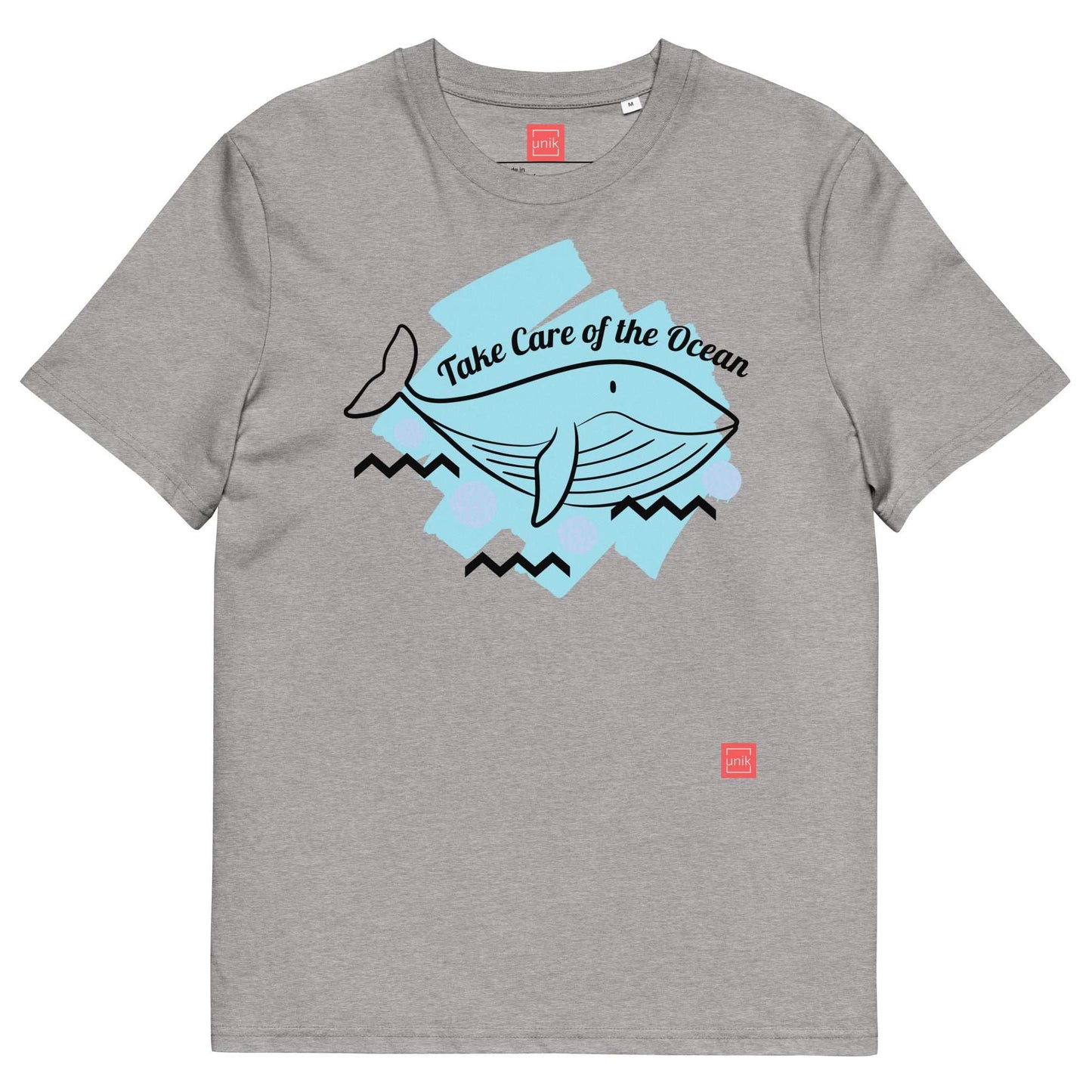 unik.fashion Heather Grey / S Whale t-shirt