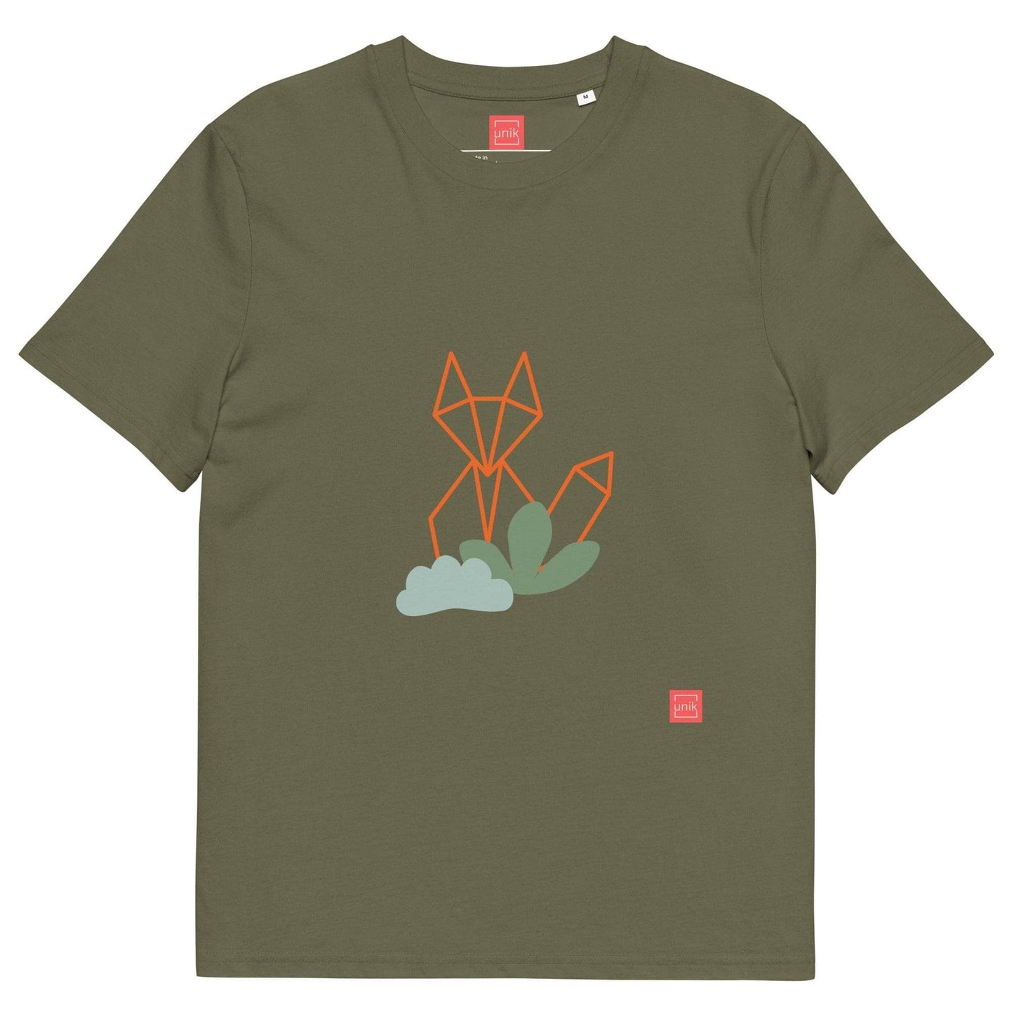 unik.fashion Khaki / S Fox t-shirt