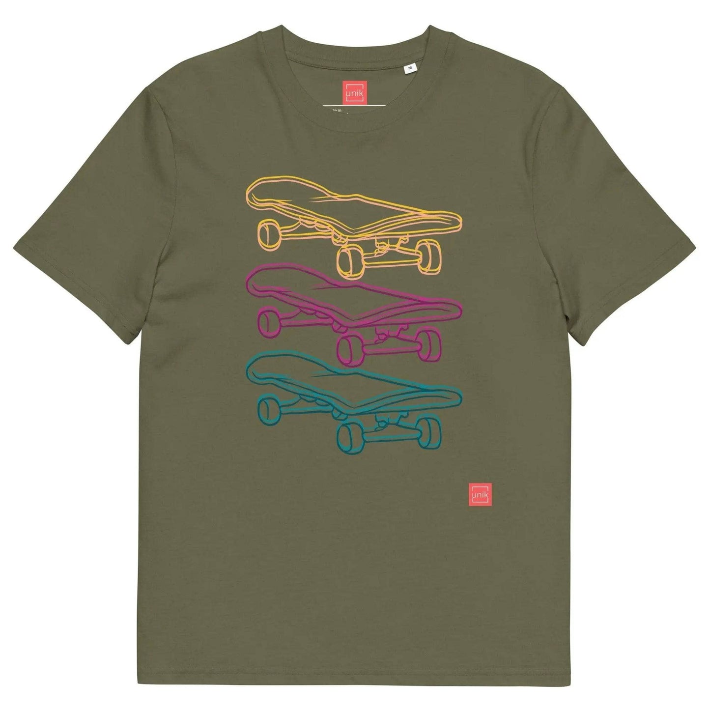 unik.fashion Khaki / S Skate t-shirt