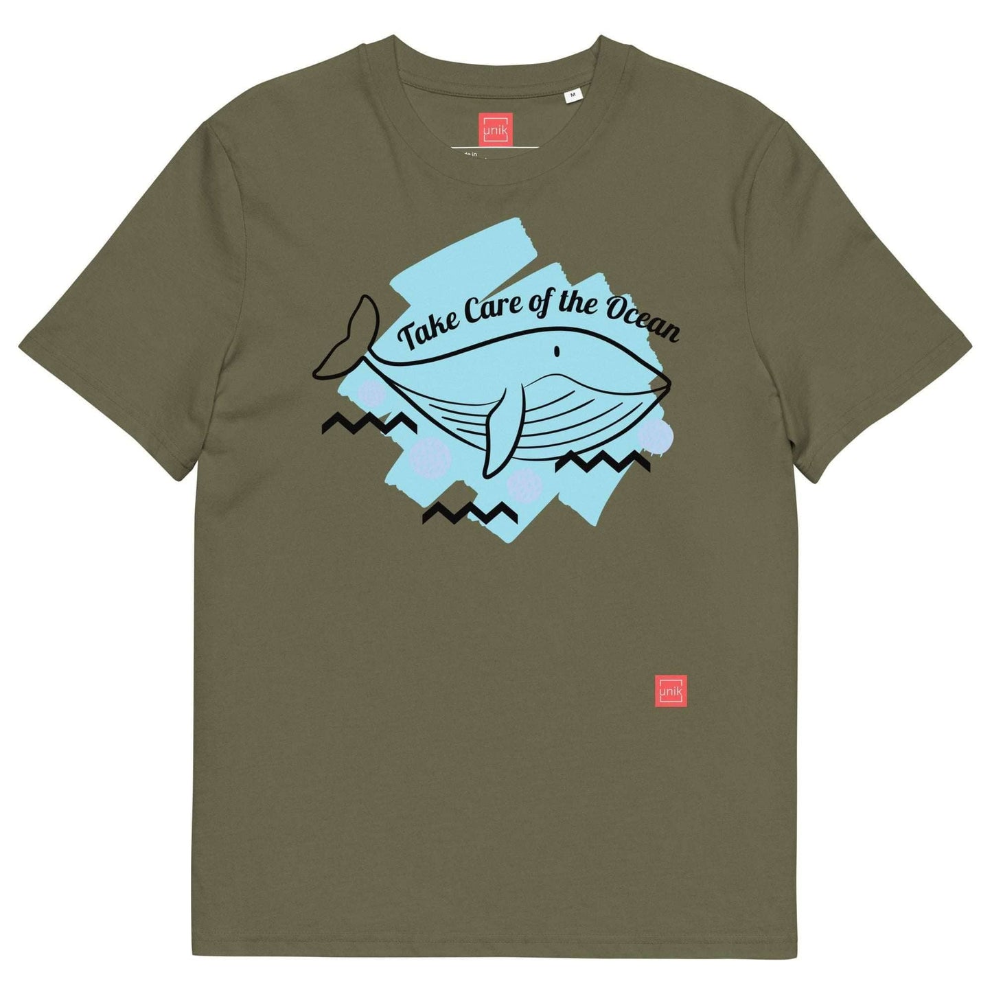 unik.fashion Khaki / S Whale t-shirt