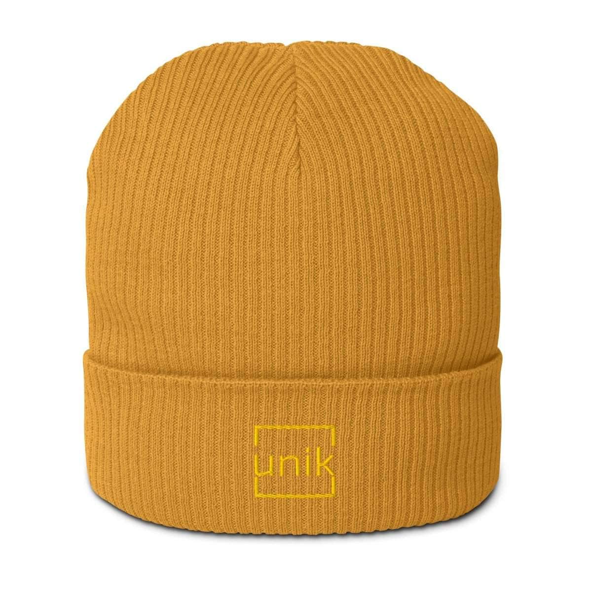 unik.fashion Mustard Yellow Clean ribbed beanie