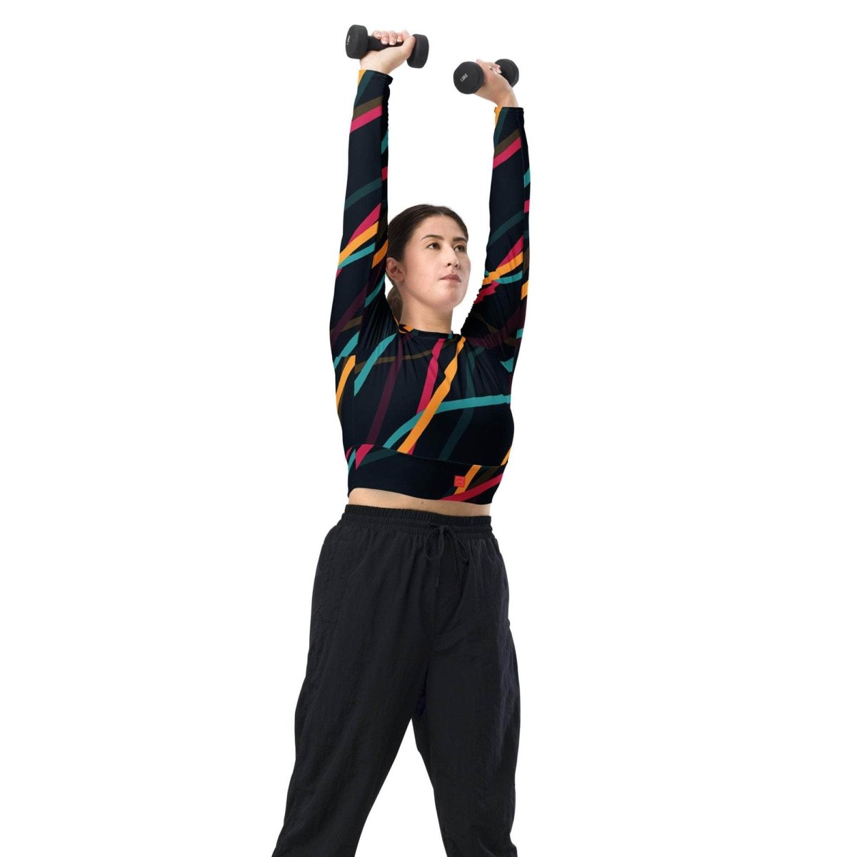 unik.fashion Neon Currents crop top